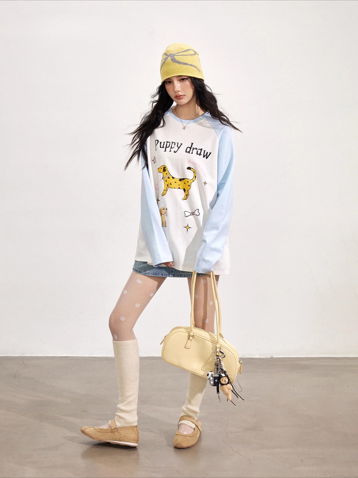Dopamine Dog Print T-shirt