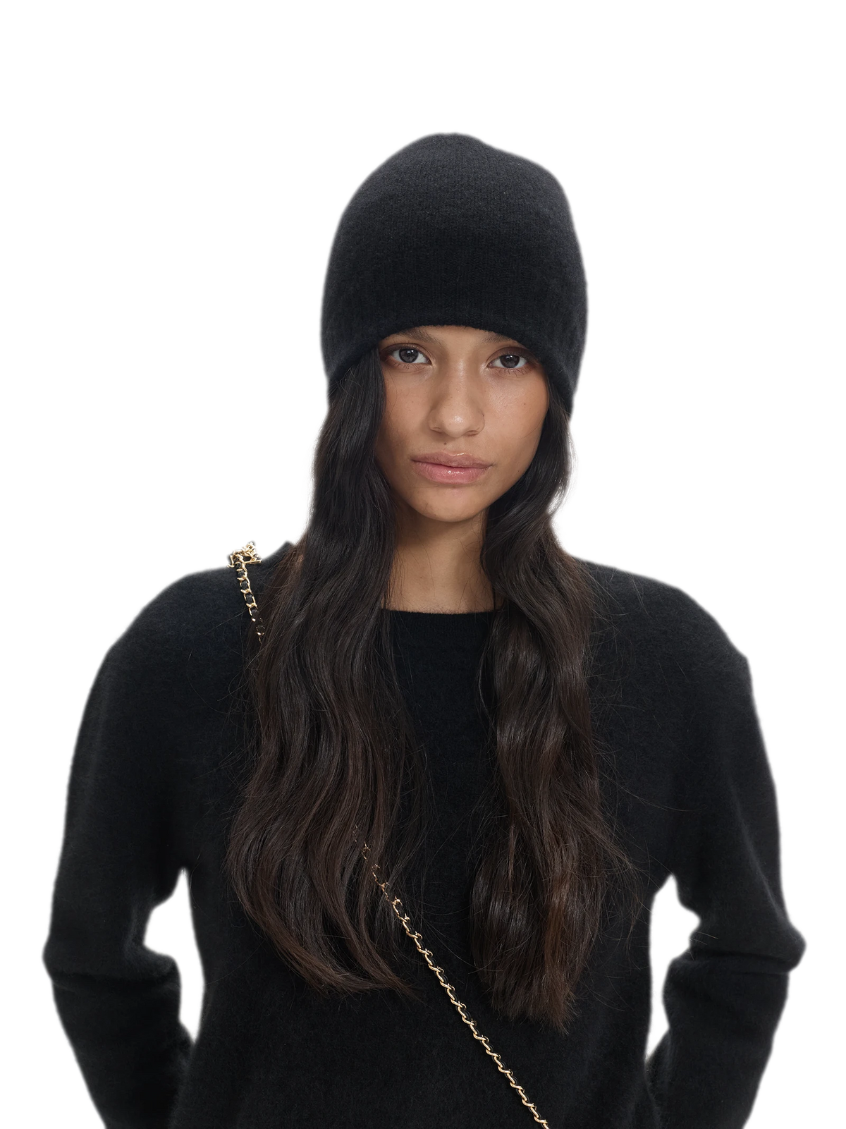 Cashmere Ribbed Dome Beanie