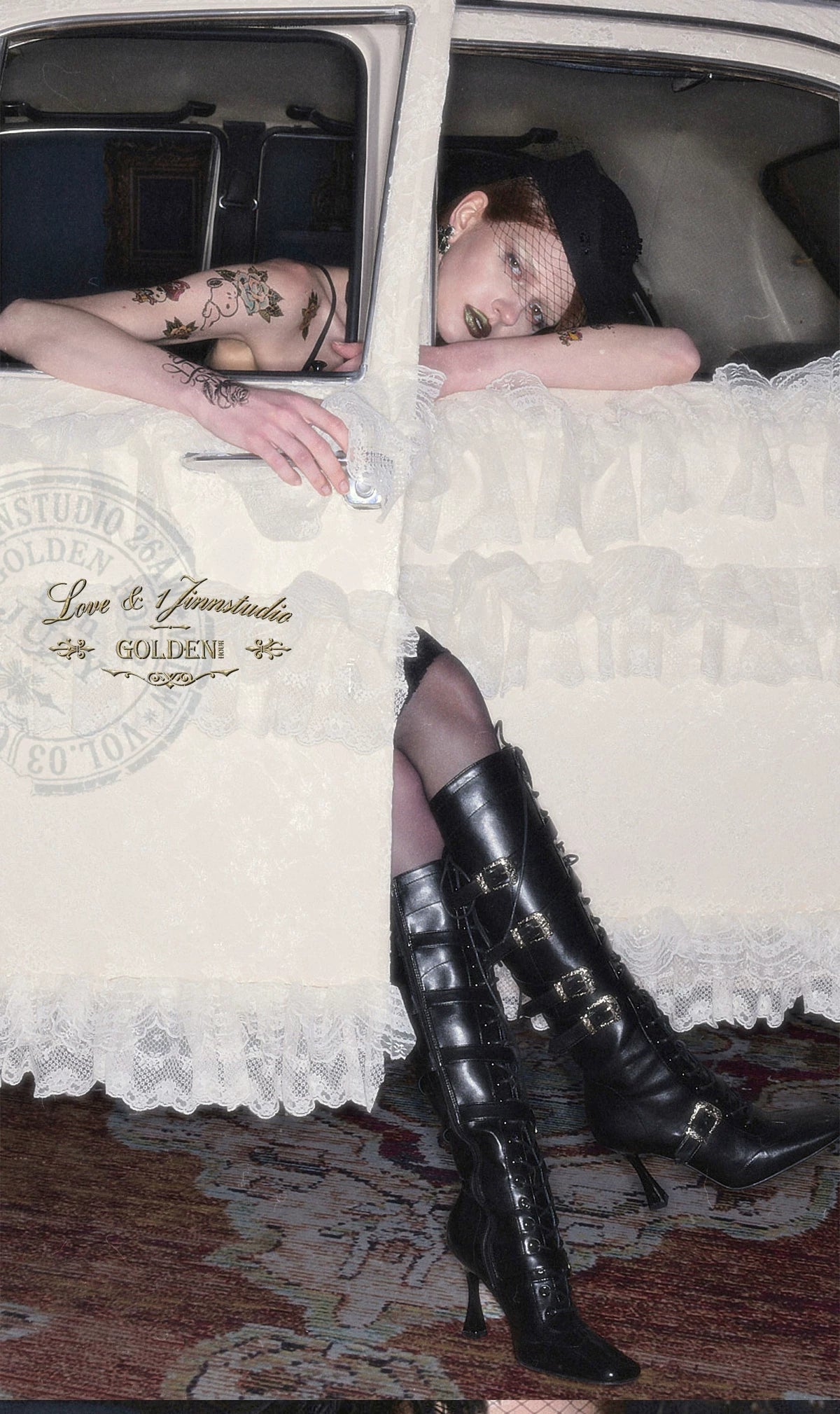 Metal Buckle Knee-High Boots