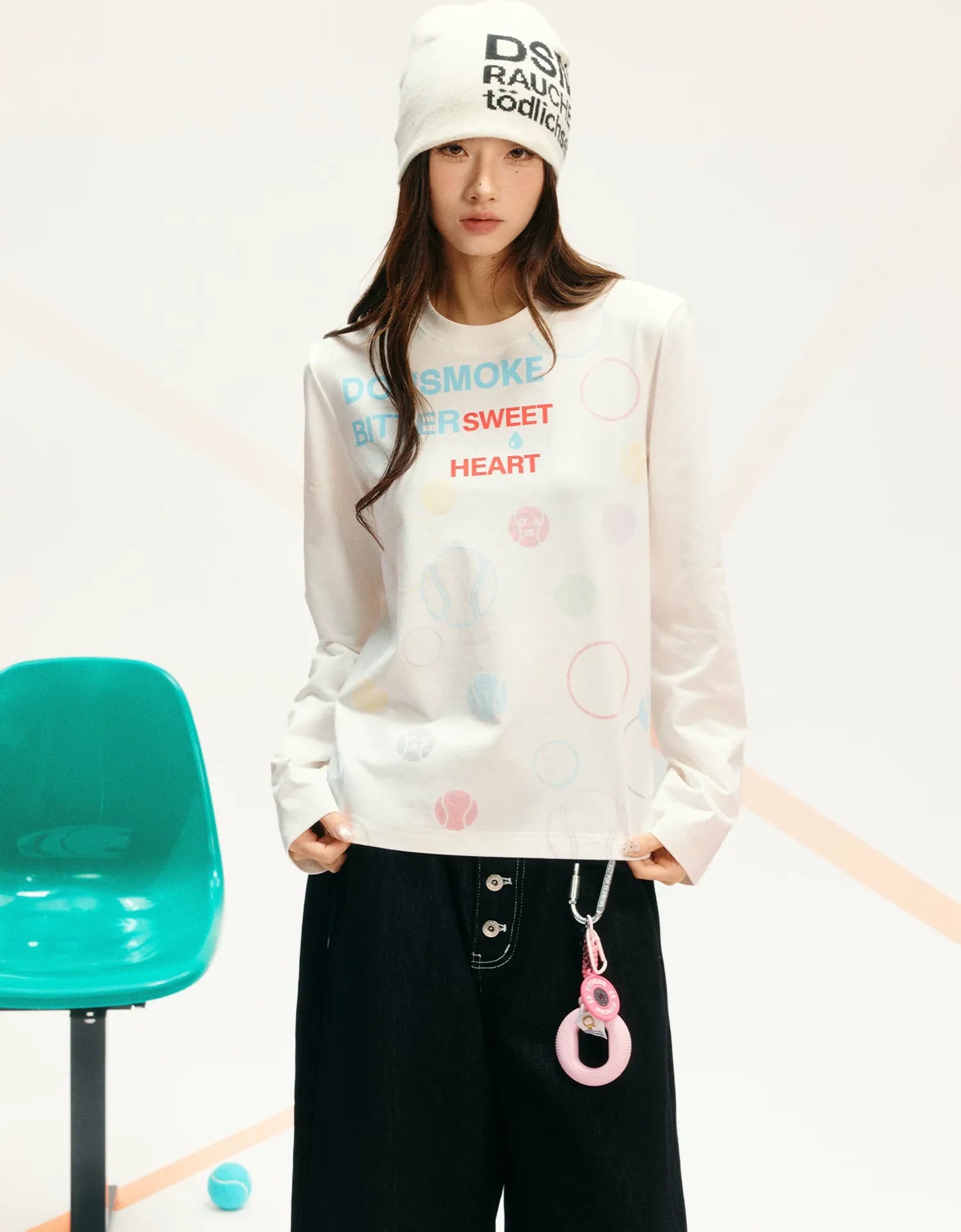 Sorona Polka-Dot Long-Sleeve T-Shirt