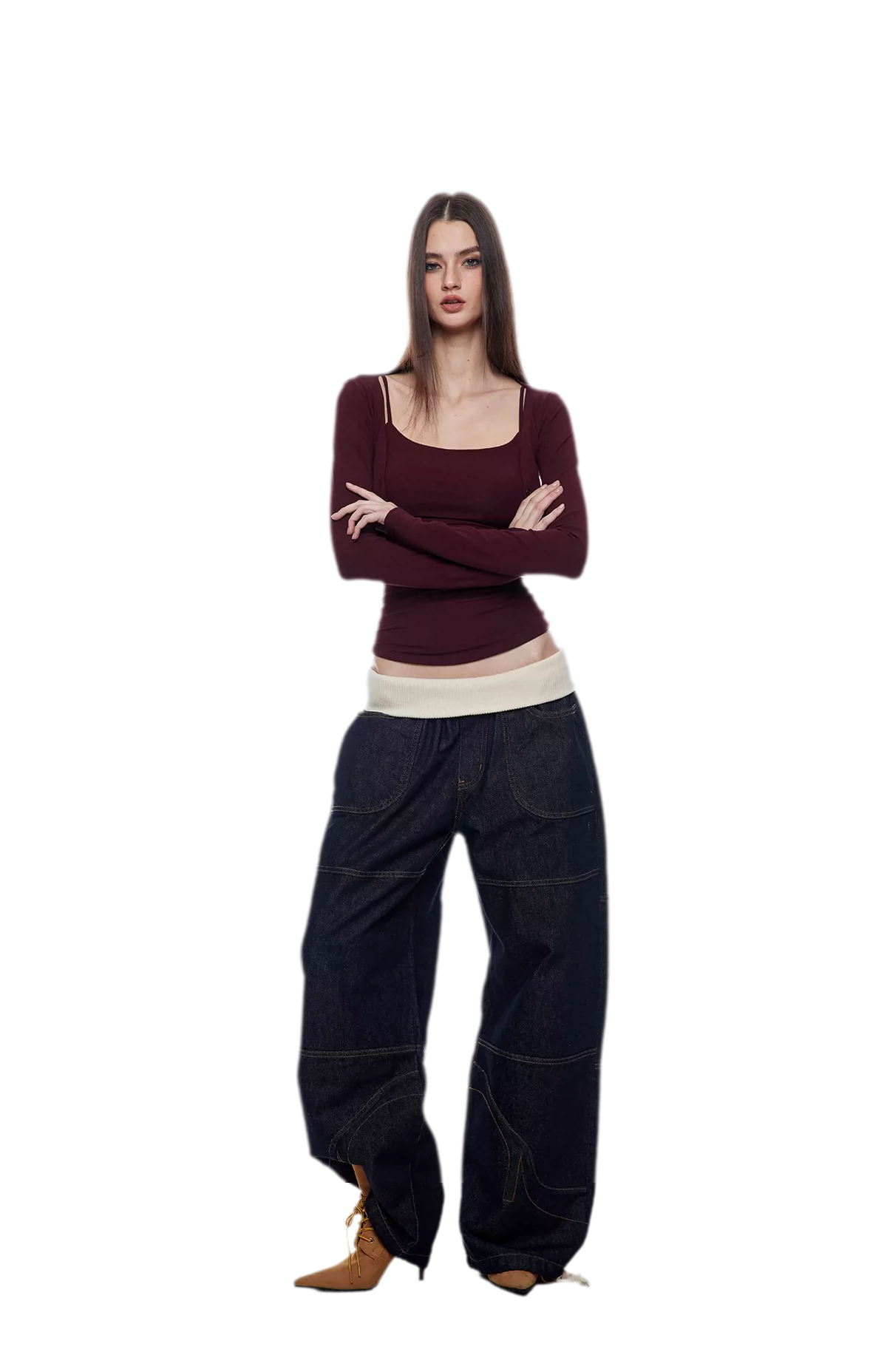 Layered Stretch Camisole Set