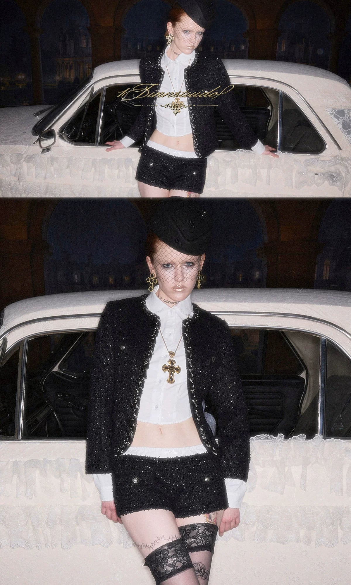 Embroidered Peter Pan Collar Shirt