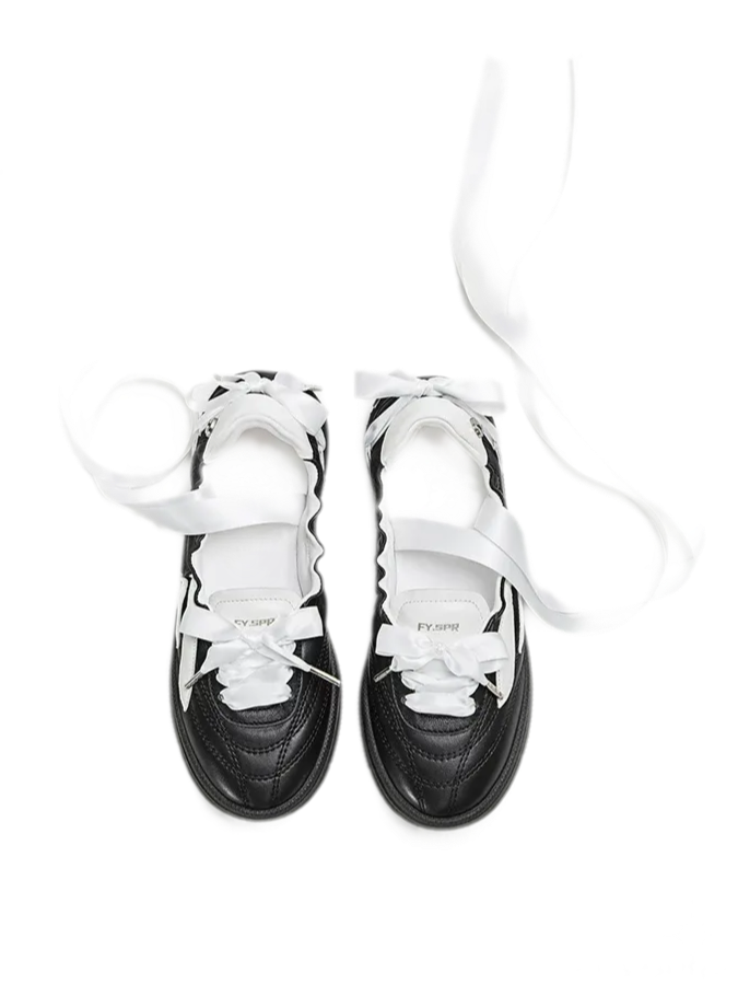 Ribbon Ballet Flat Shoes