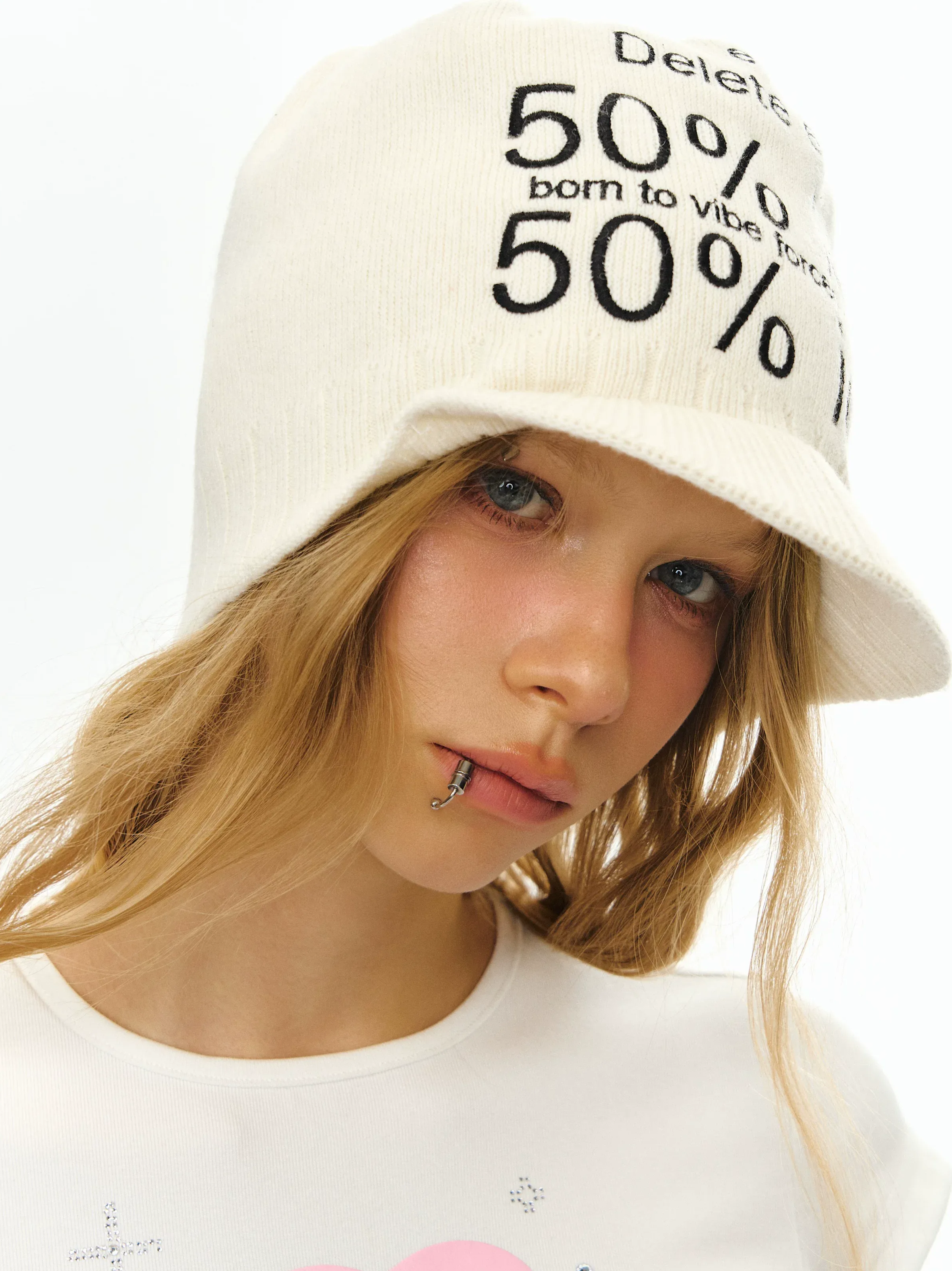 Emoticon Wool Knit Hat