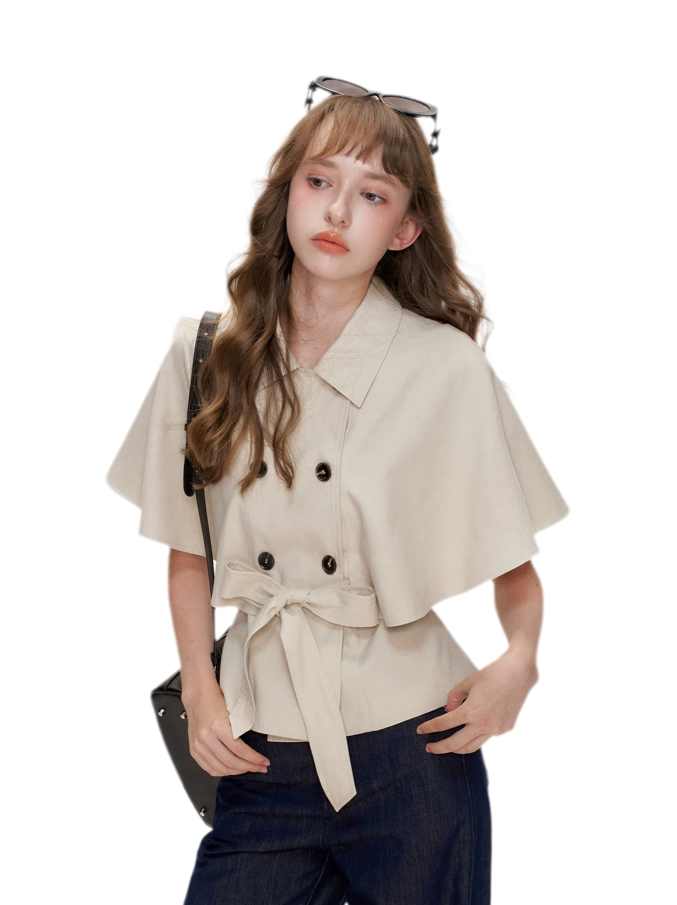 Lyocell Cotton Cape Jacket