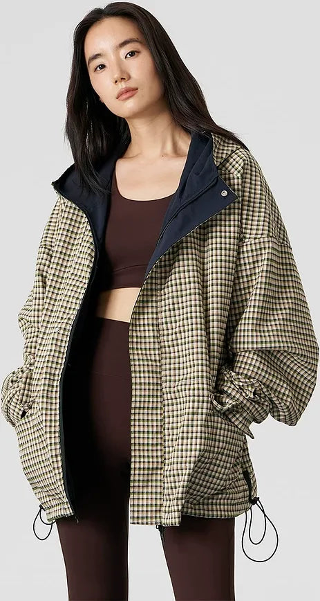 Reversible Hooded Windproof Jacket