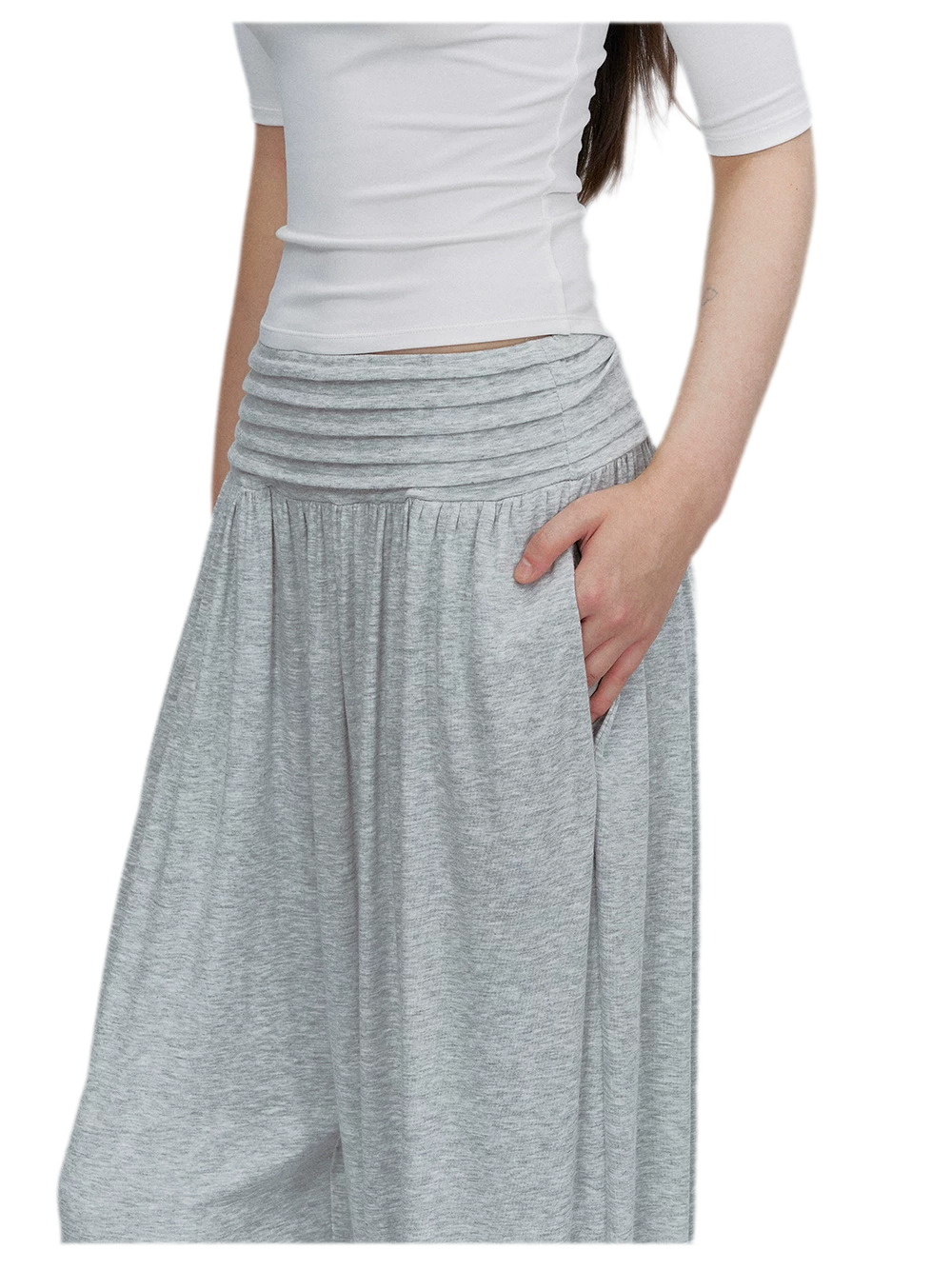 Draped Lantern Pants