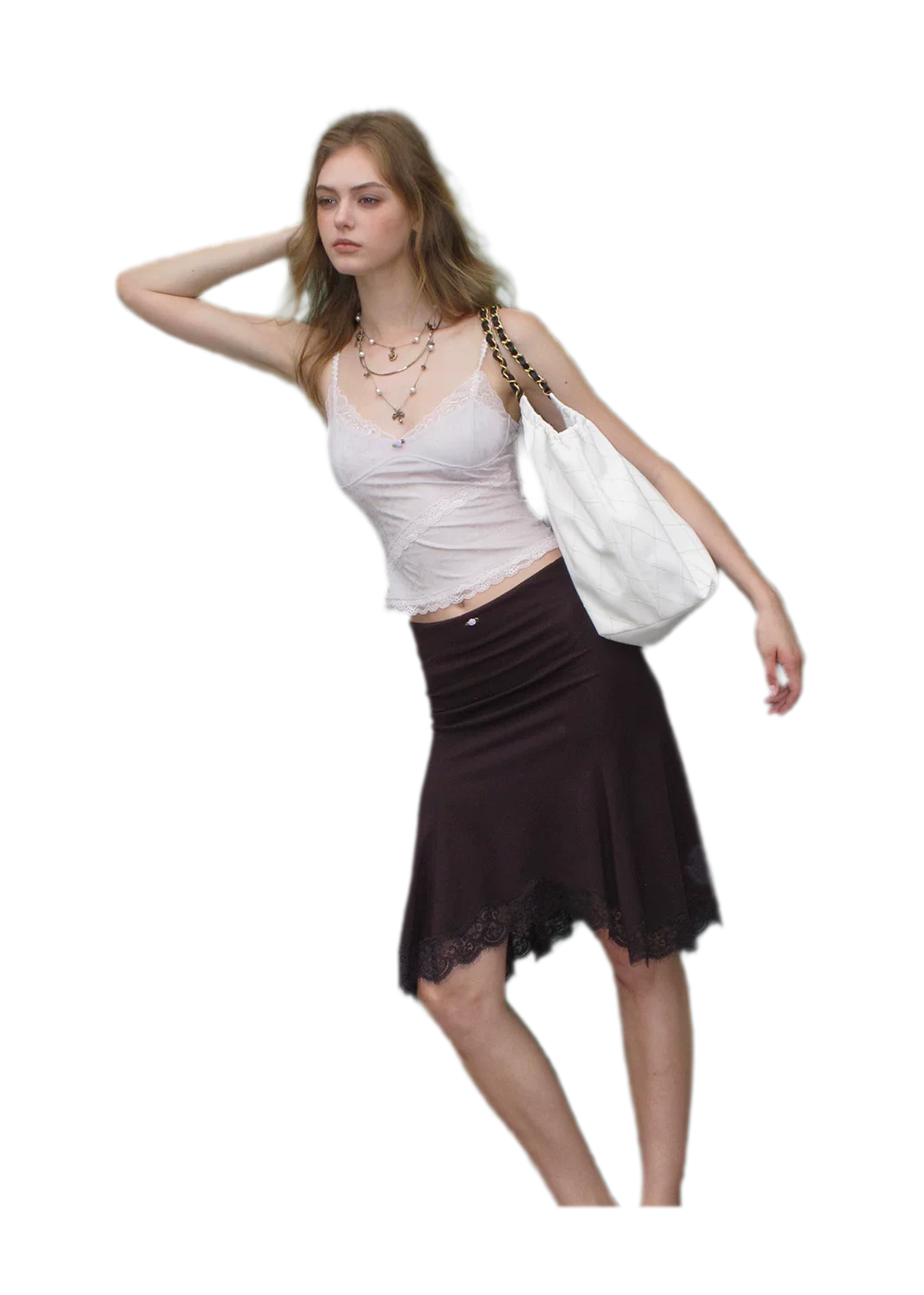 Lace Velvet Cami Top