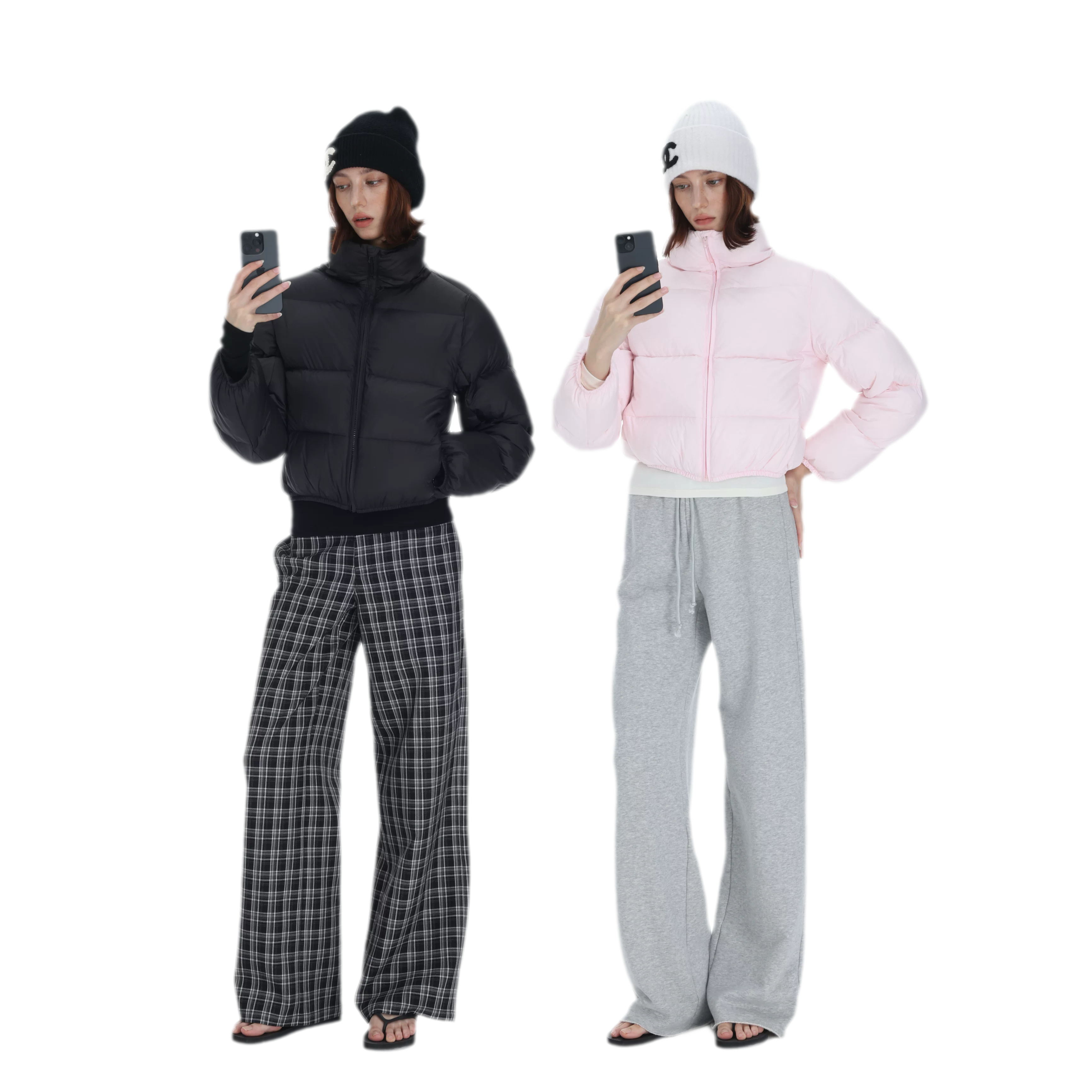 90 White Down Puffer Jacket