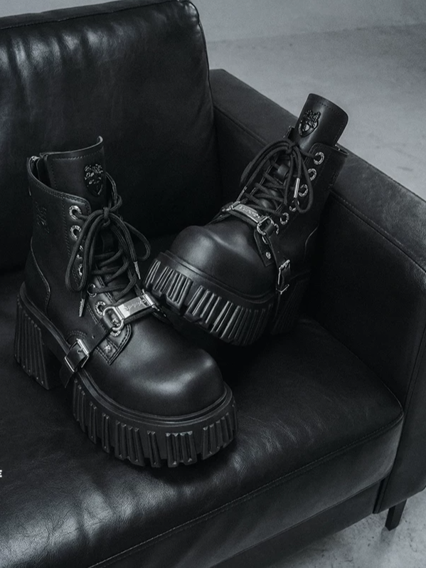 Gothic Platform Ankle Boots