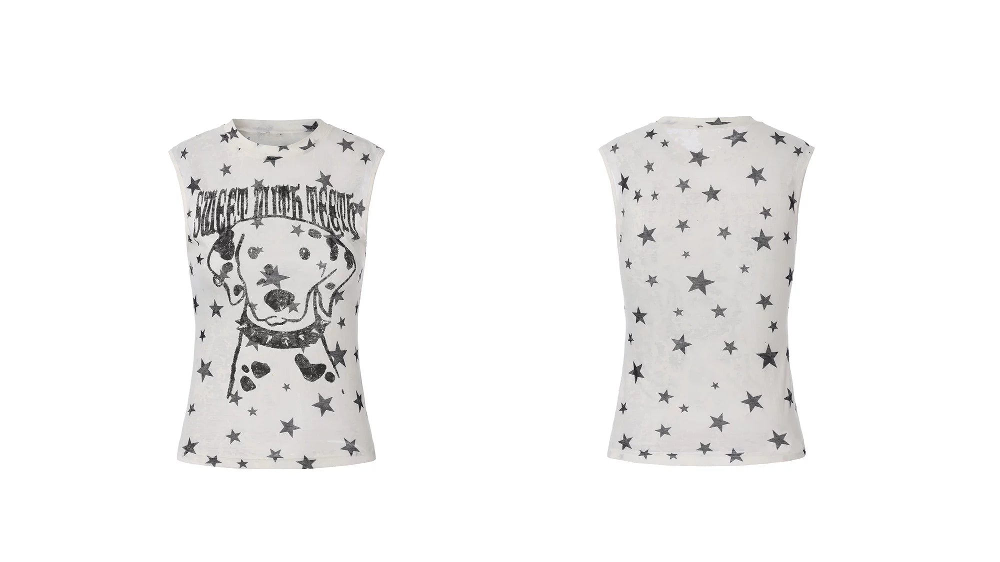 Lightweight Graffiti Print Tank Top
