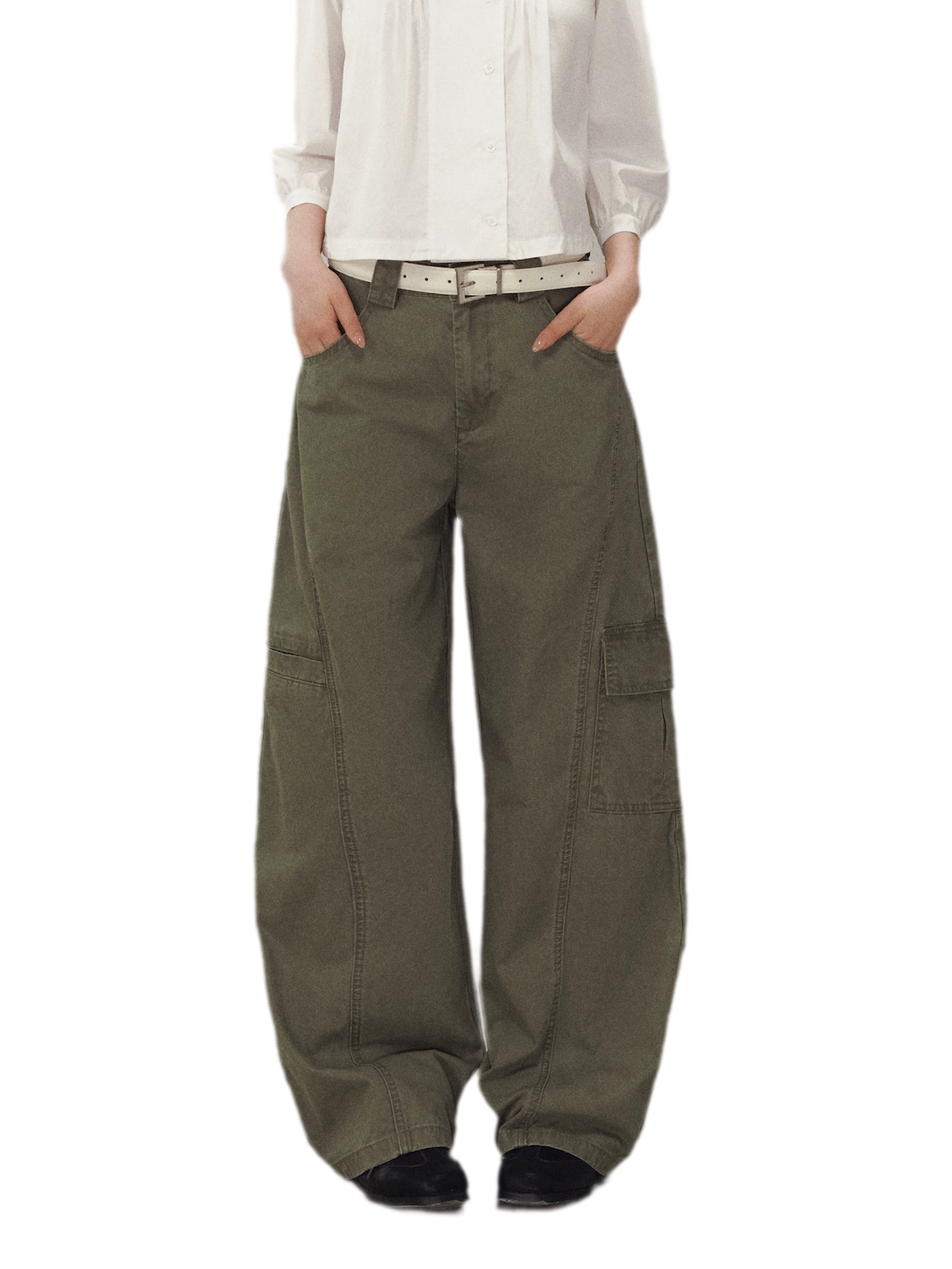Utility Wide-Leg Pants