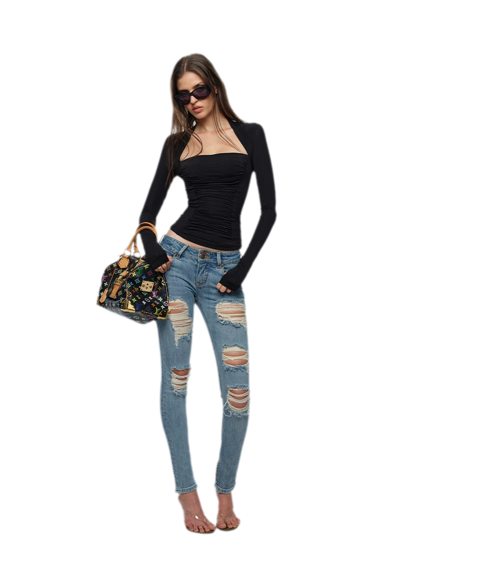 Low Rise Skinny Jeans