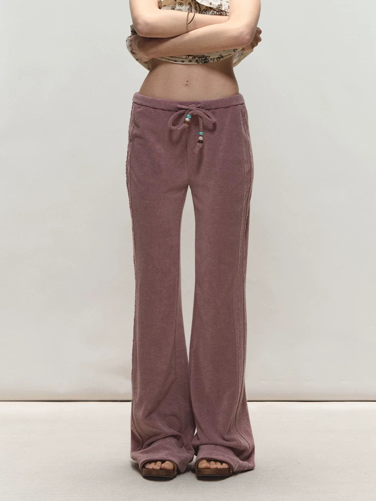 Relaxed Fit Flared Casual Pants