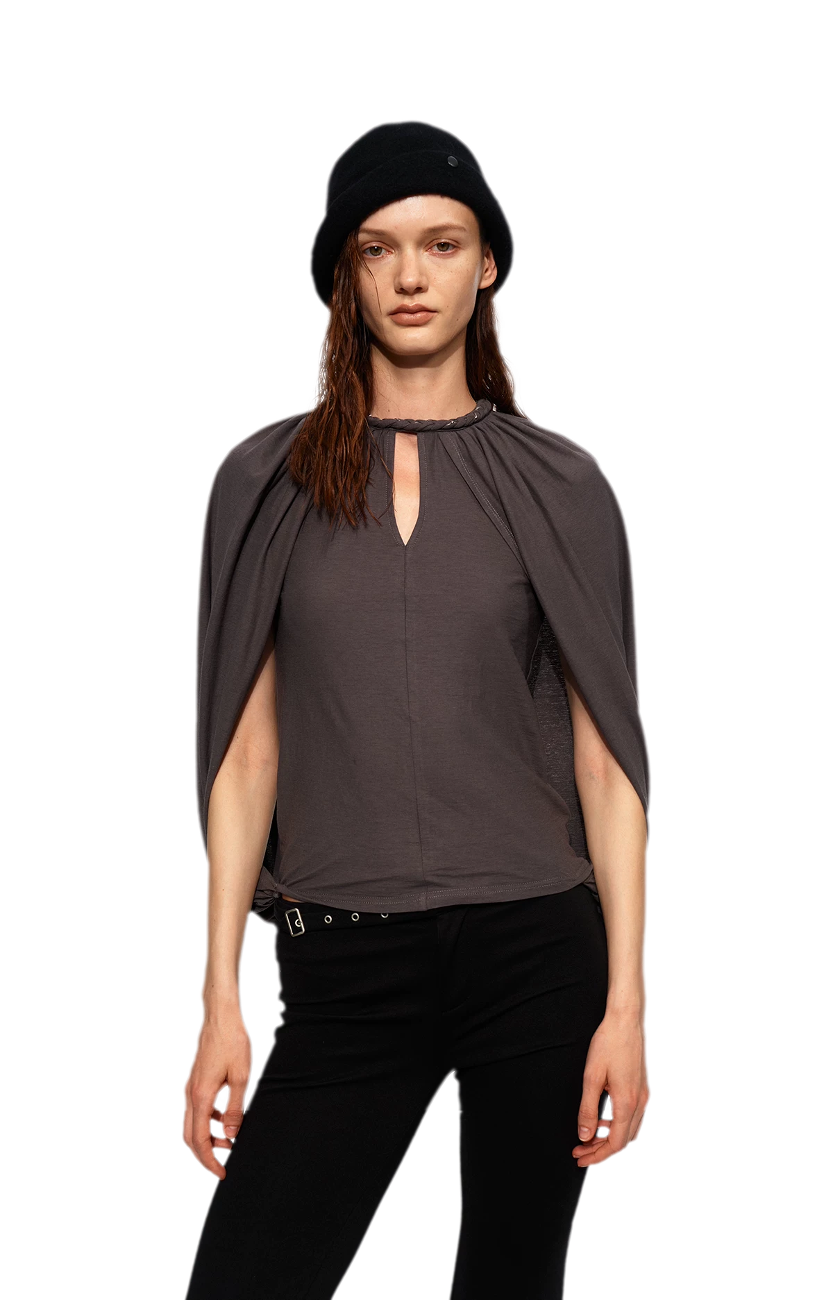 Cotton Cape Sleeve Top