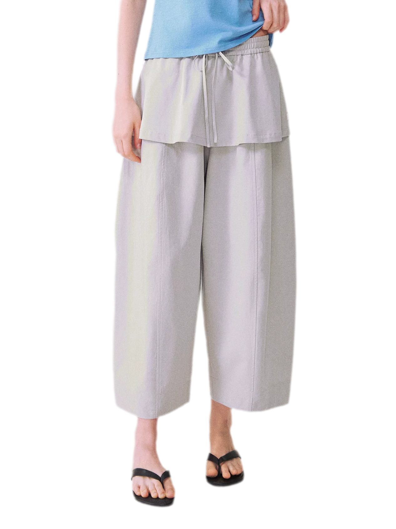 Layered Skirt Balloon Pants