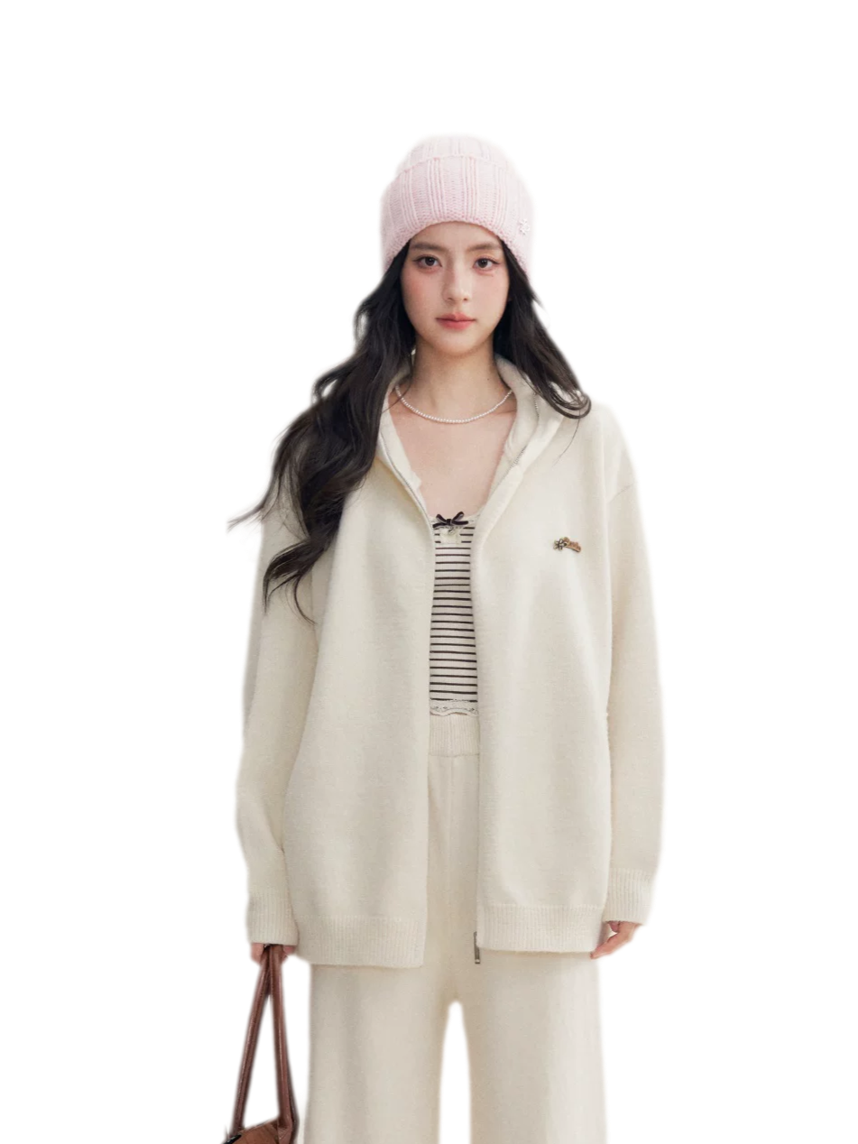 Cozy Knit Hoodie Set