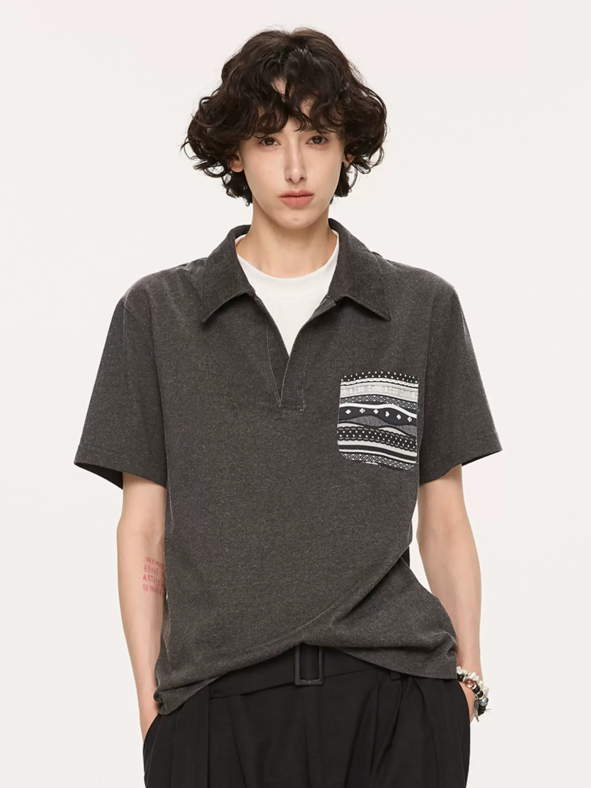 Fair Isle Tailored Polo Shirt