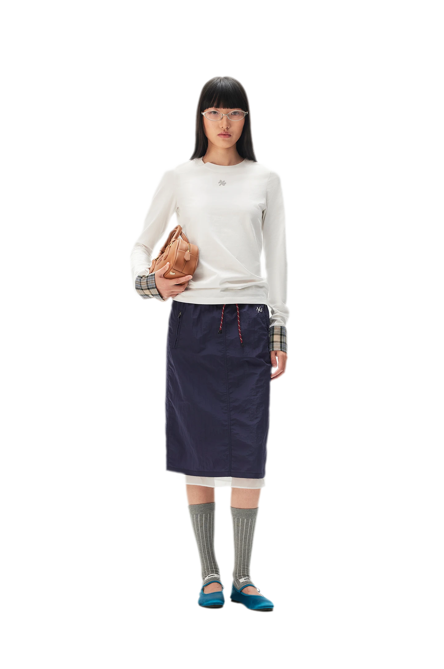 Embroidered Patch Long Sleeve Tee