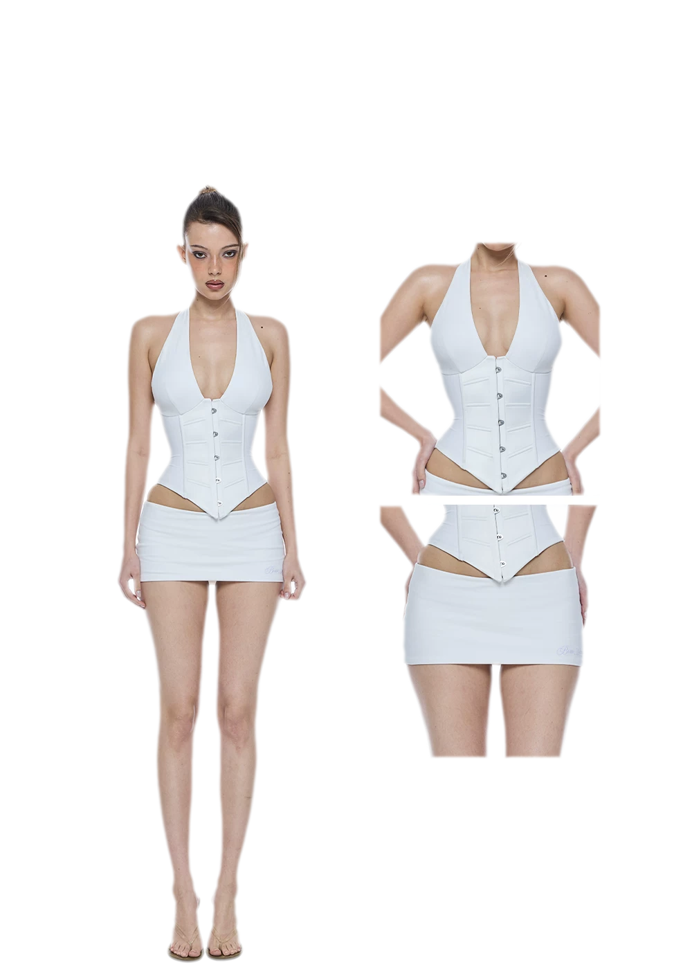Structured Bustier Mini Skirt