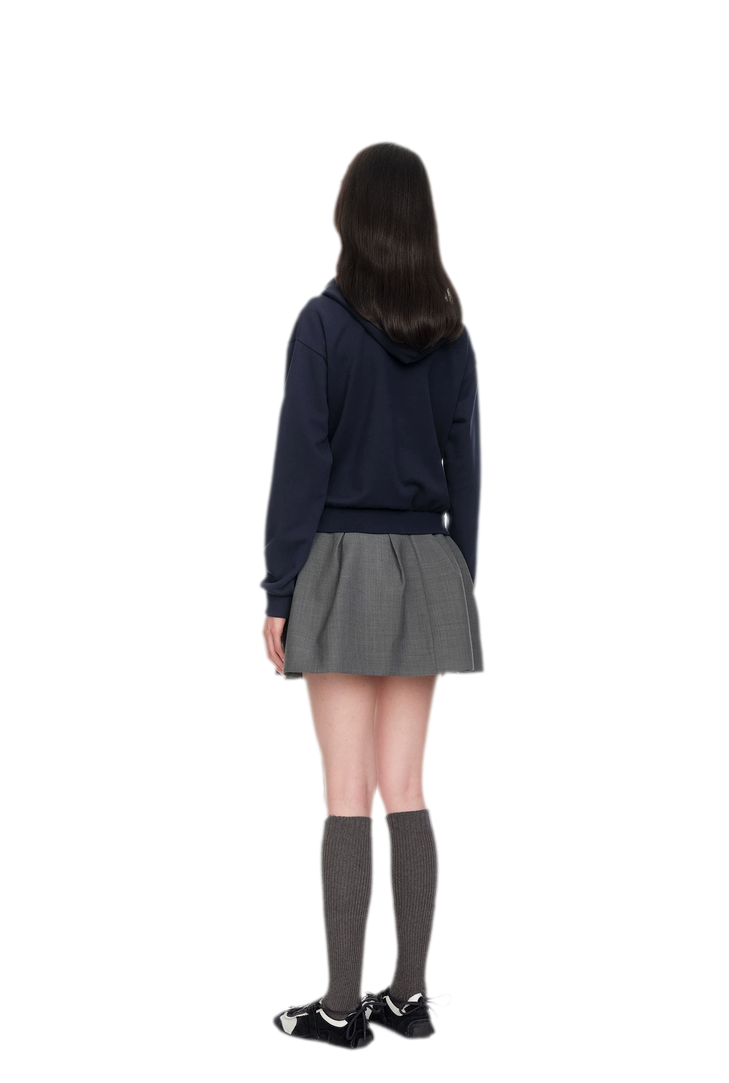 Bow Detail Cropped Hoodie
