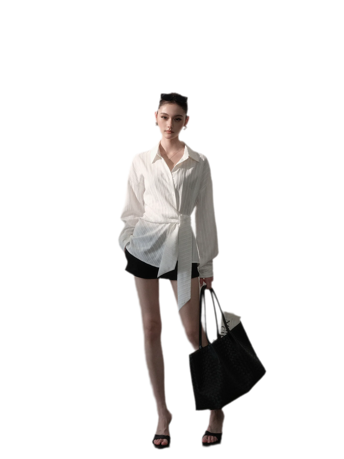 Mid-Rise Wide-Leg Trousers