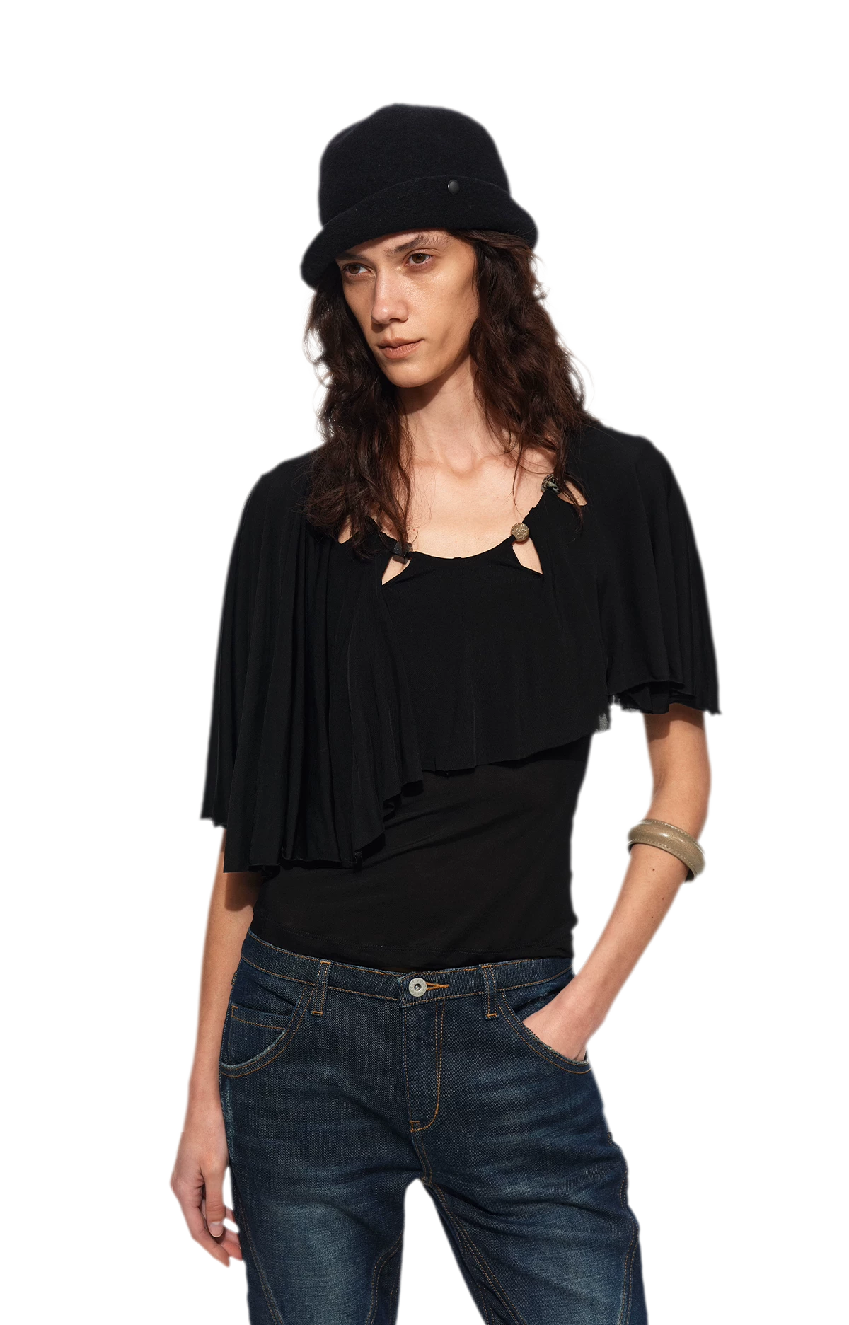 Cape Beaded Layered Tee