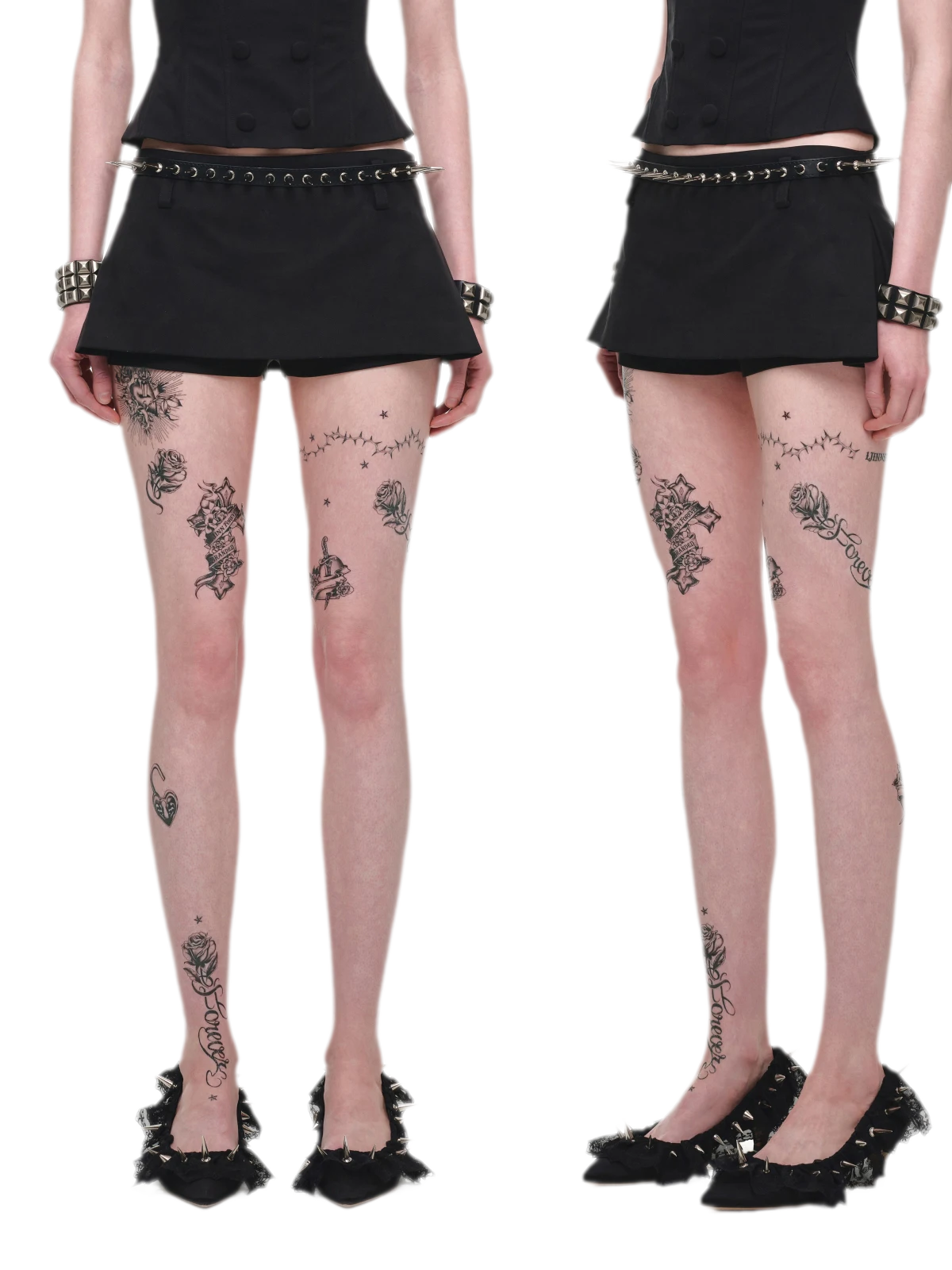 Structured A-Line Mini Skirt