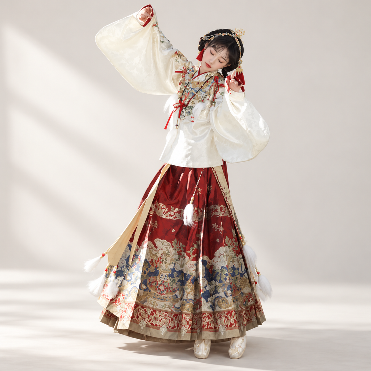 九曜金枝 Nine Golden Branches Ming-Style Brocade