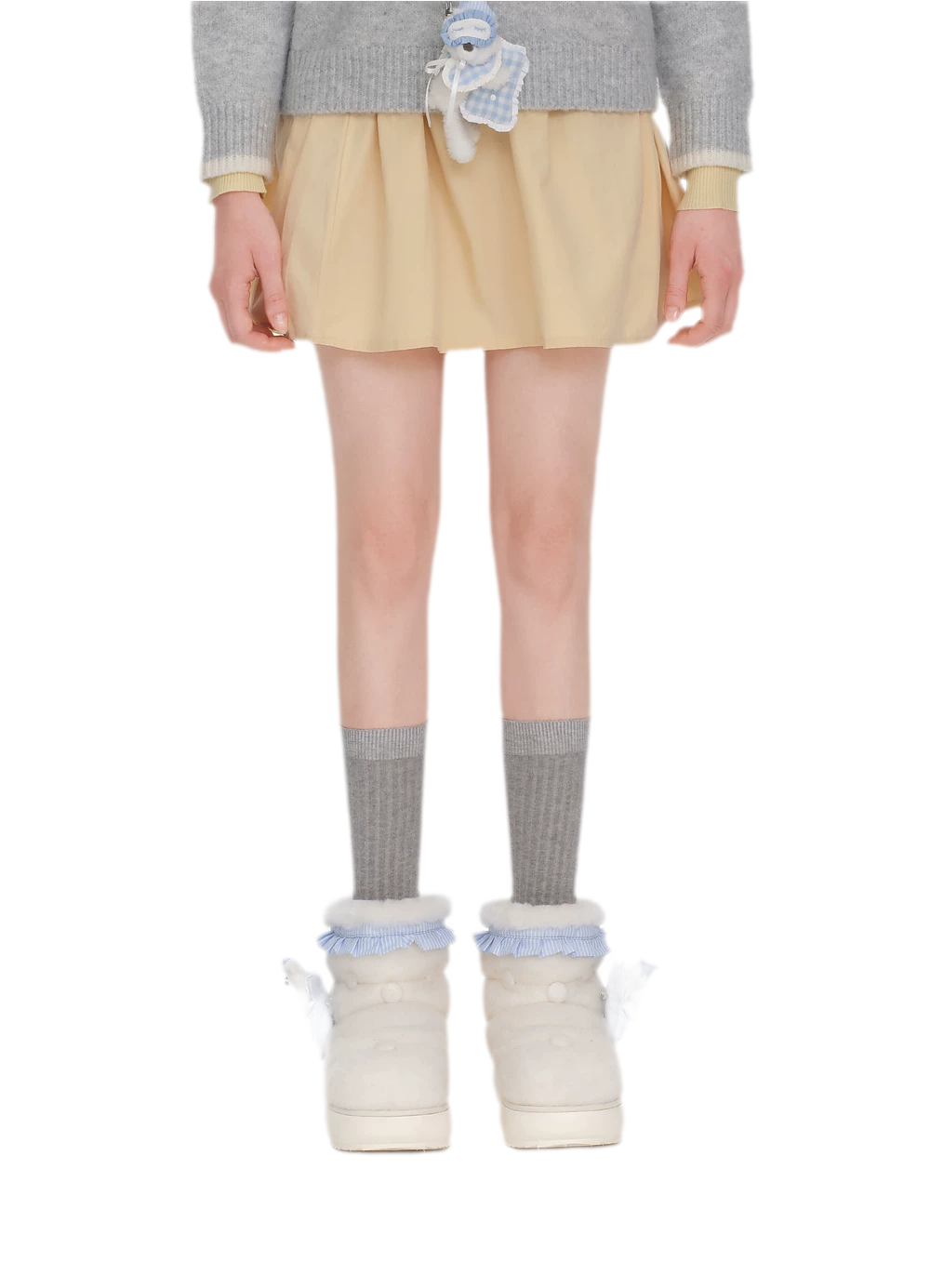 Plush Trim Platform Snow Boots