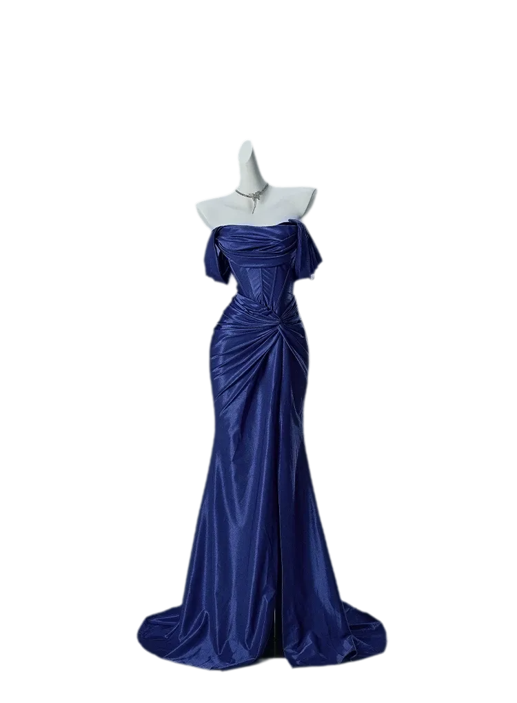 Deep Blue Mermaid Gown