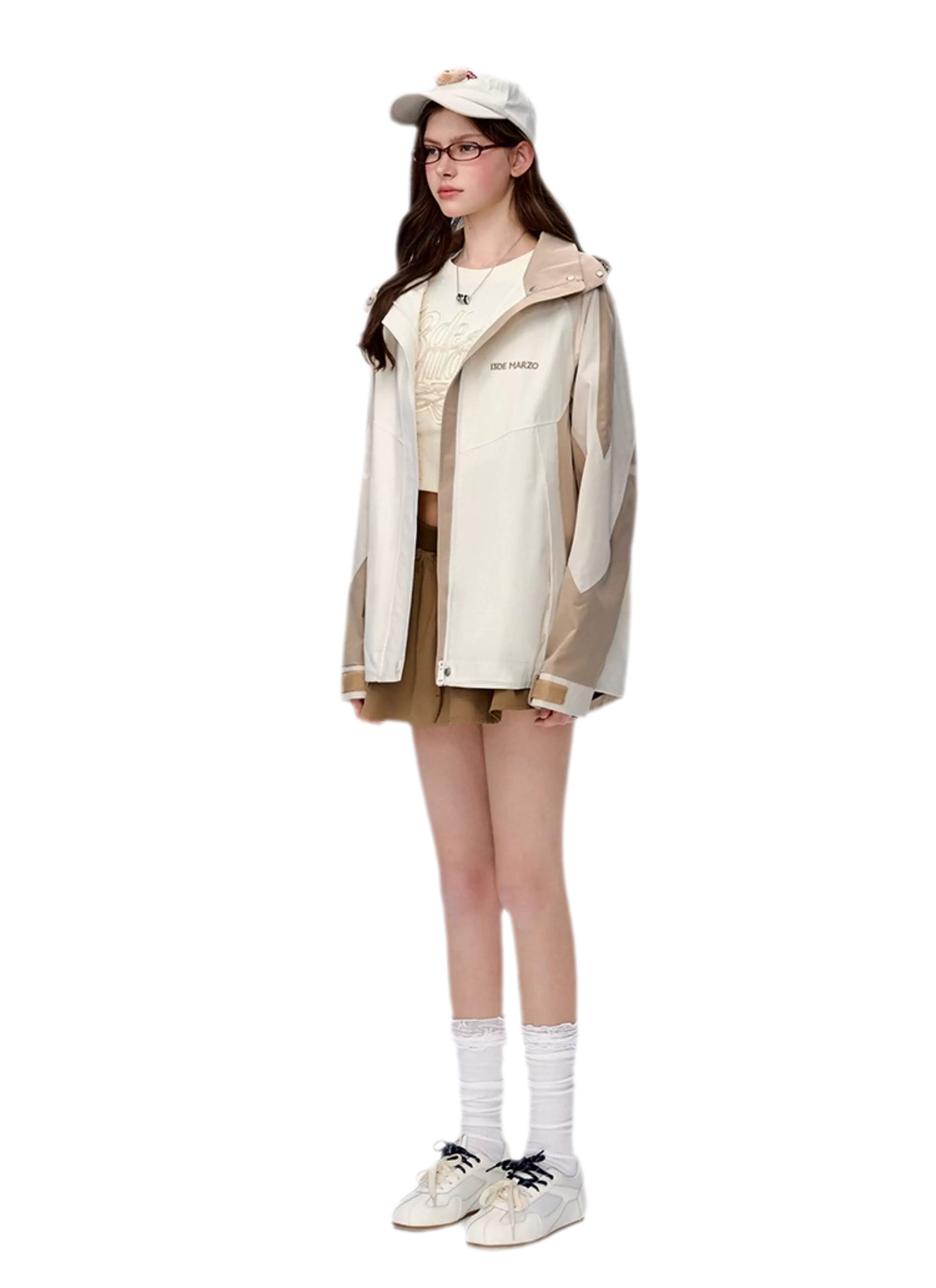 Colorblock Bear Windbreaker