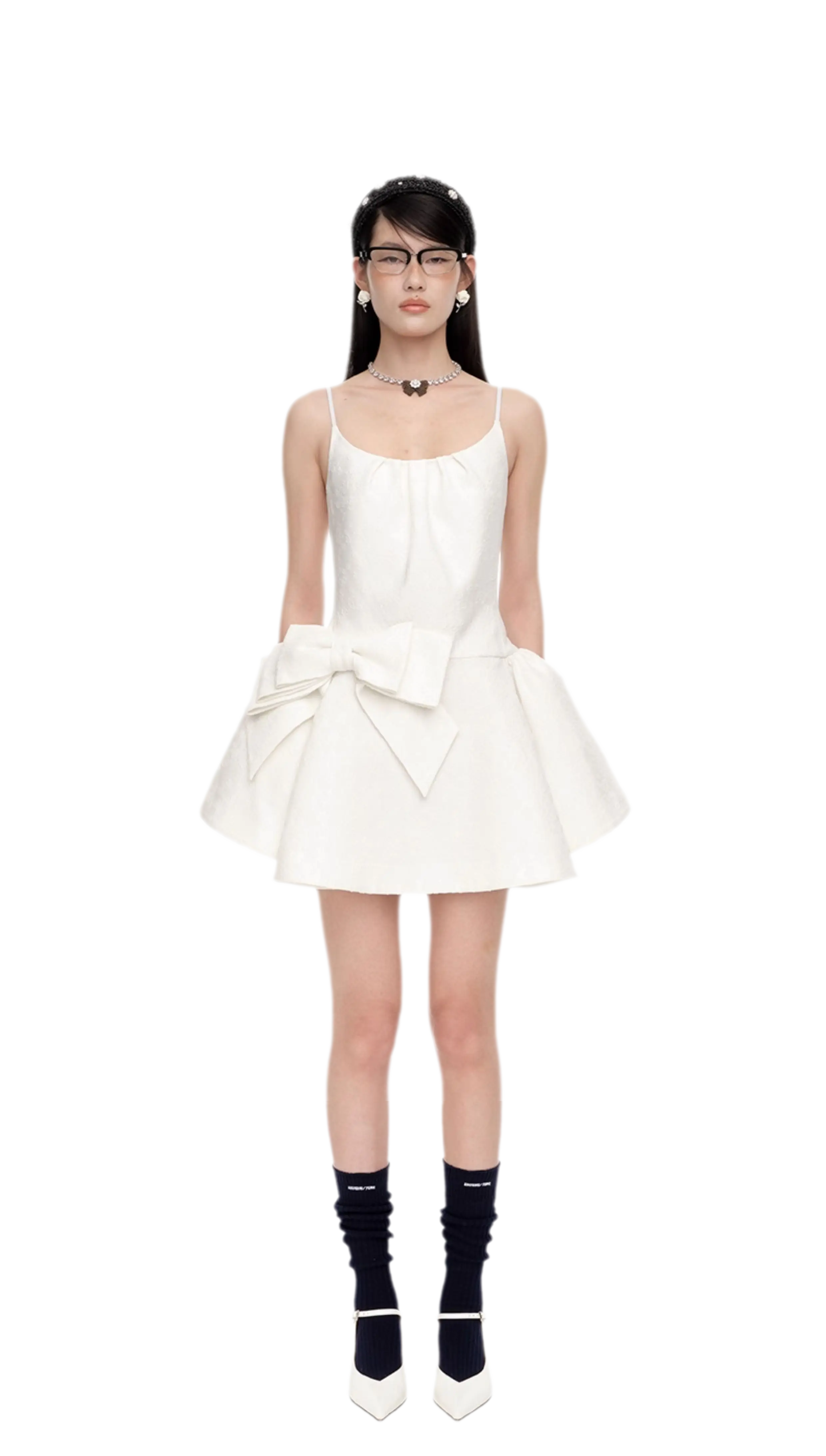 Elegant Bowknot Strap Dress