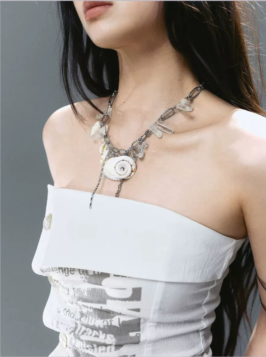 Shell Crystal Necklace