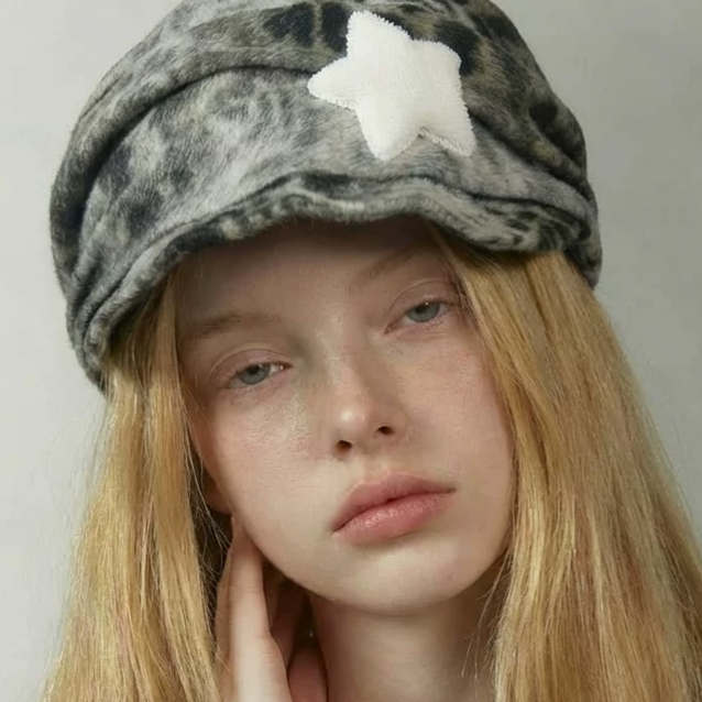 Washed Camouflage Star Patch Hat