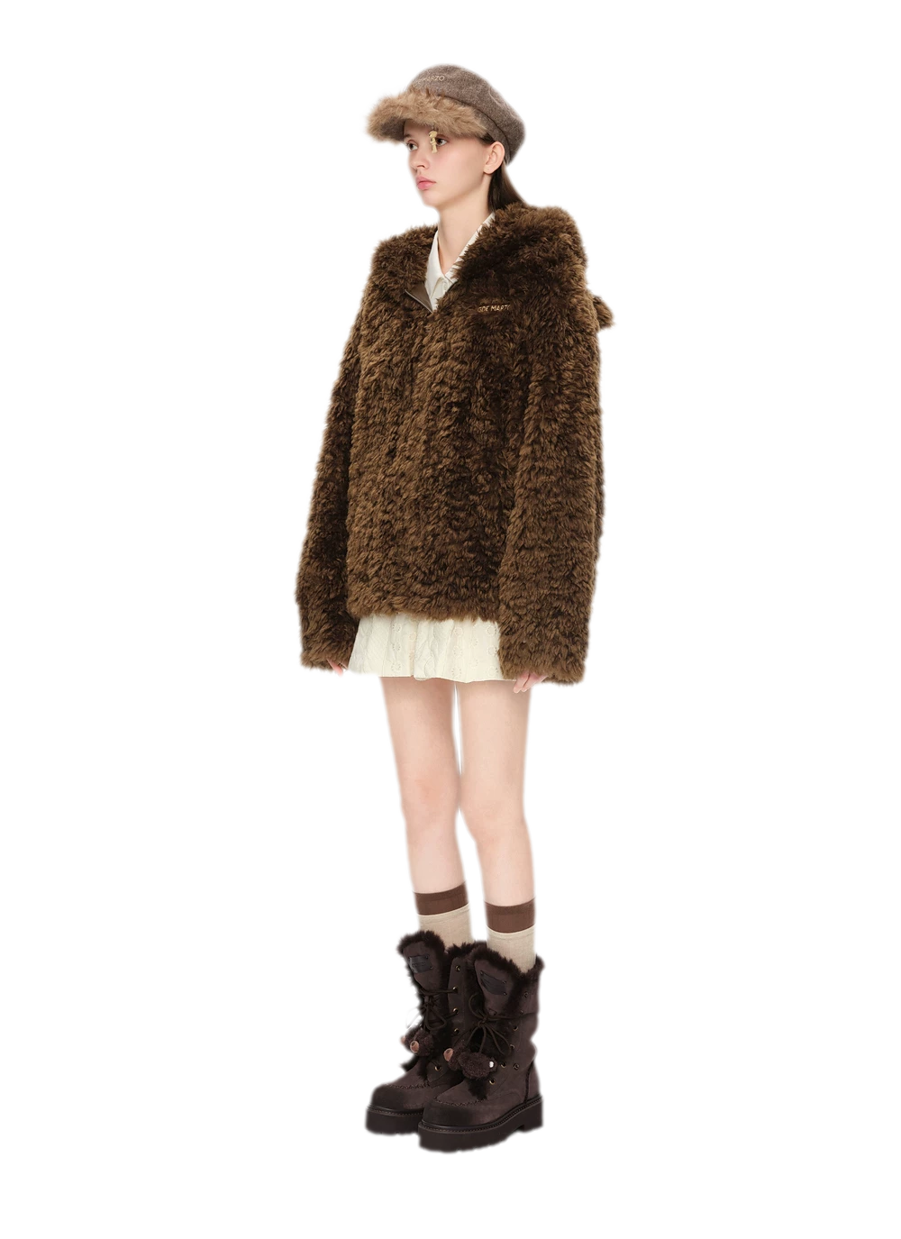 Plush Cuff Chunky Mid-Calf Boots