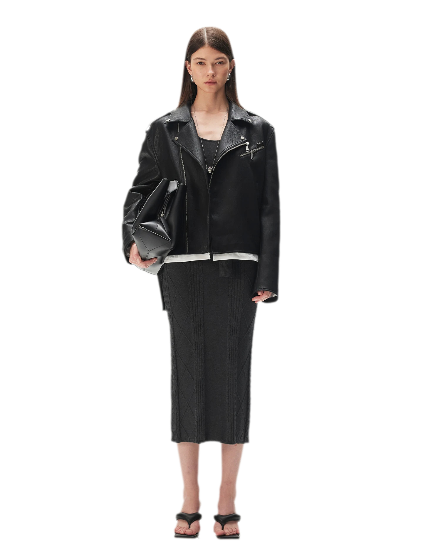 Wool Cable Knit Dress