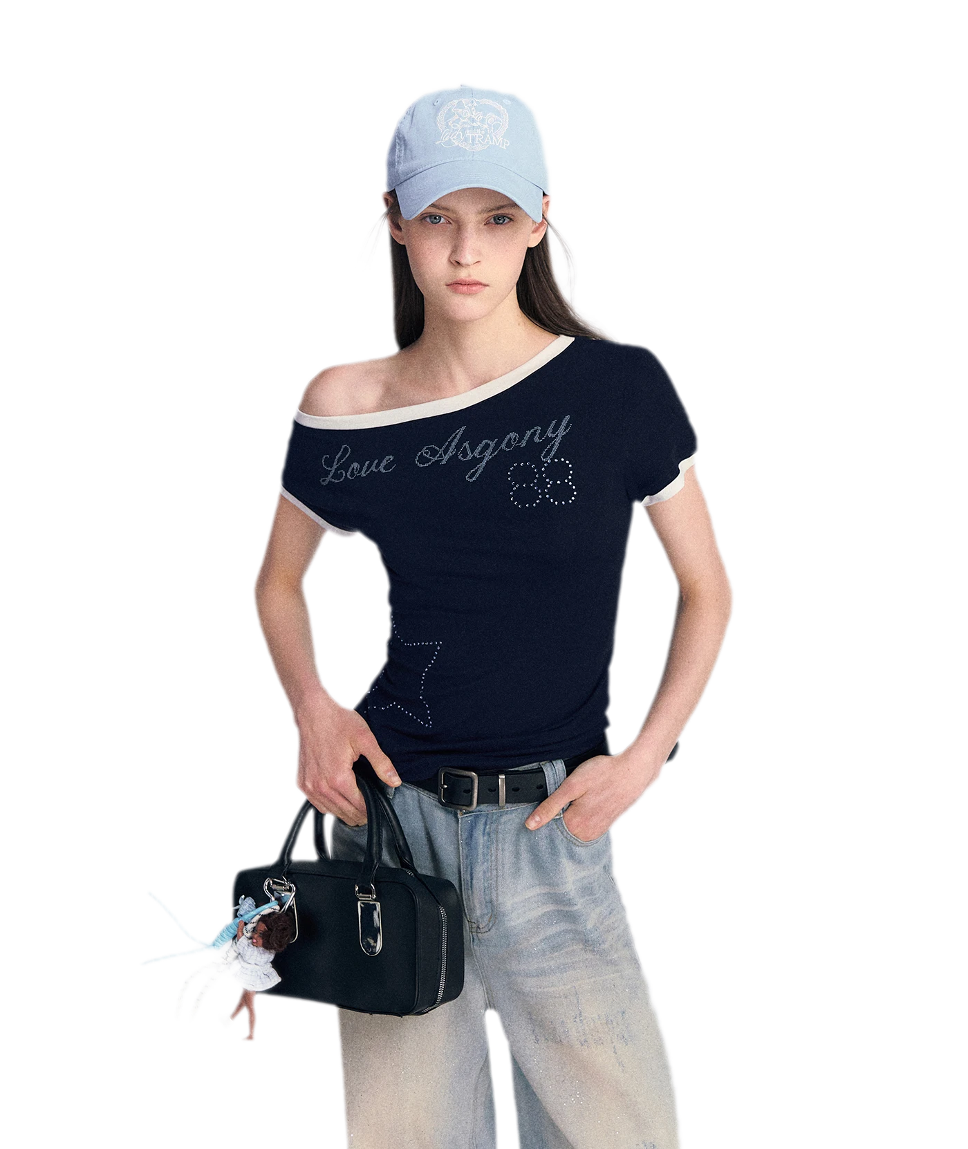 Lyocell Off-Shoulder Tee
