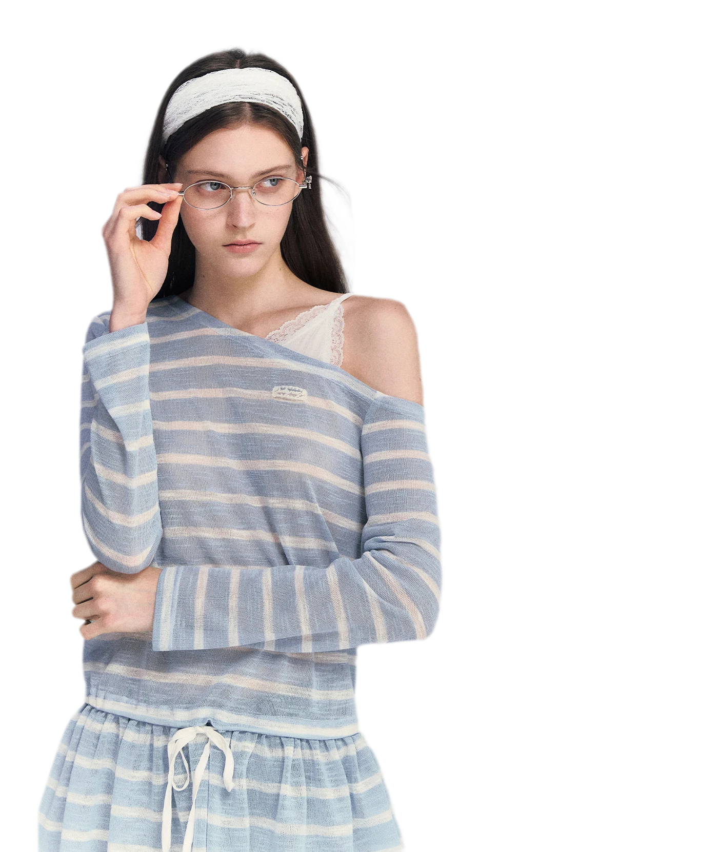 Lace Asymmetric Top