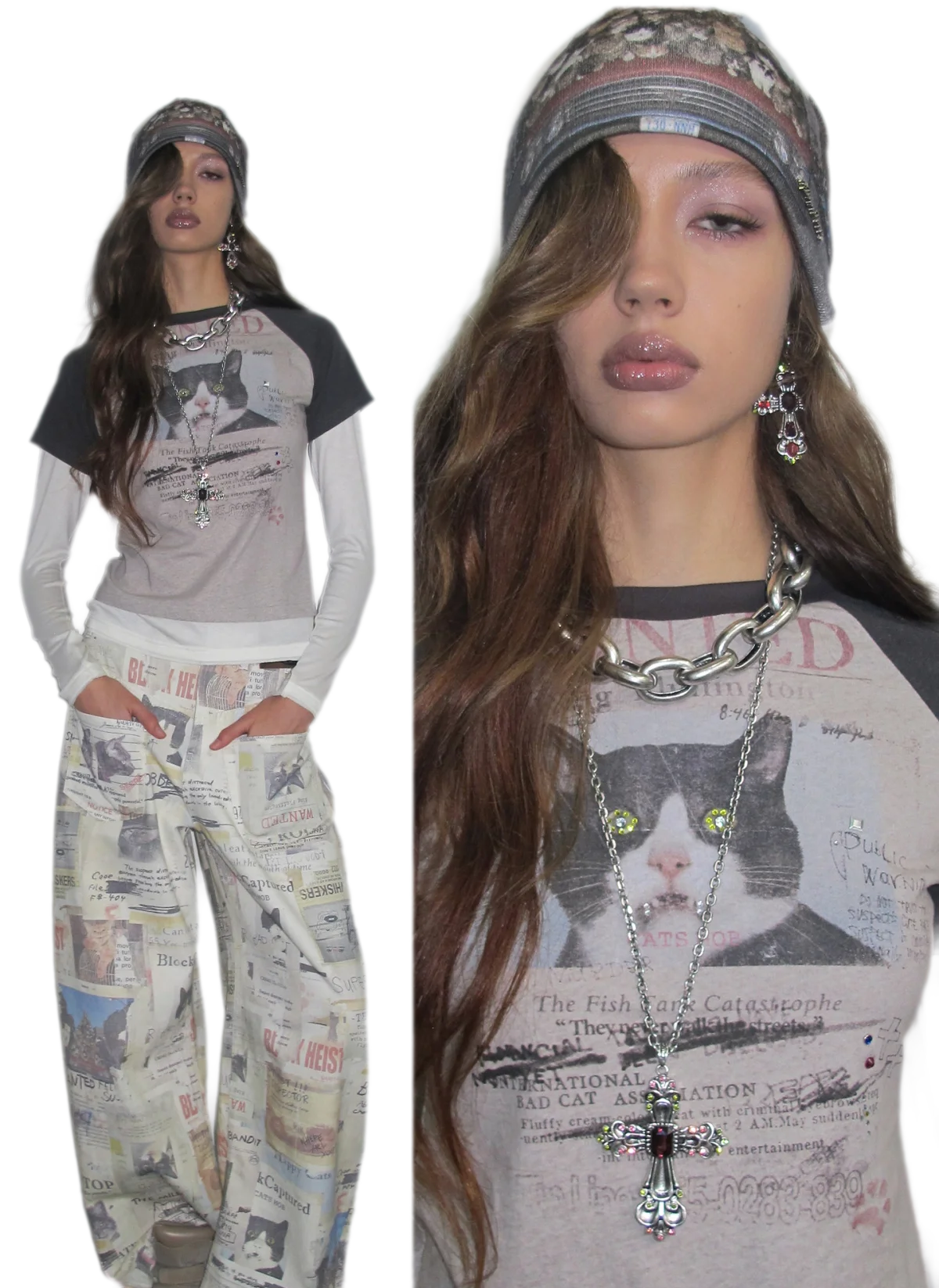 Graphic Color-Block Raglan T-Shirt