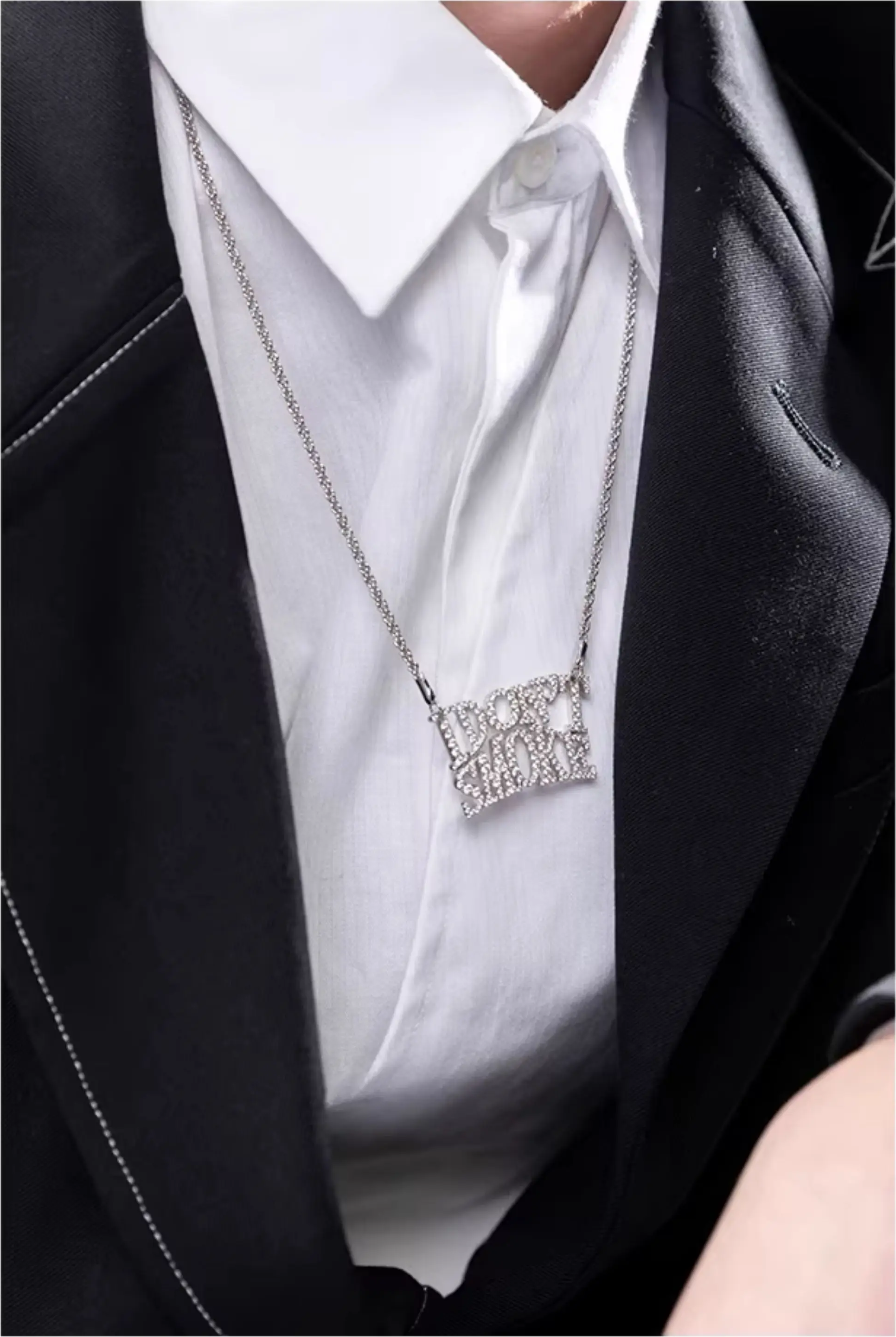 Limited Edition Logo Platinum Zircon Bracelet