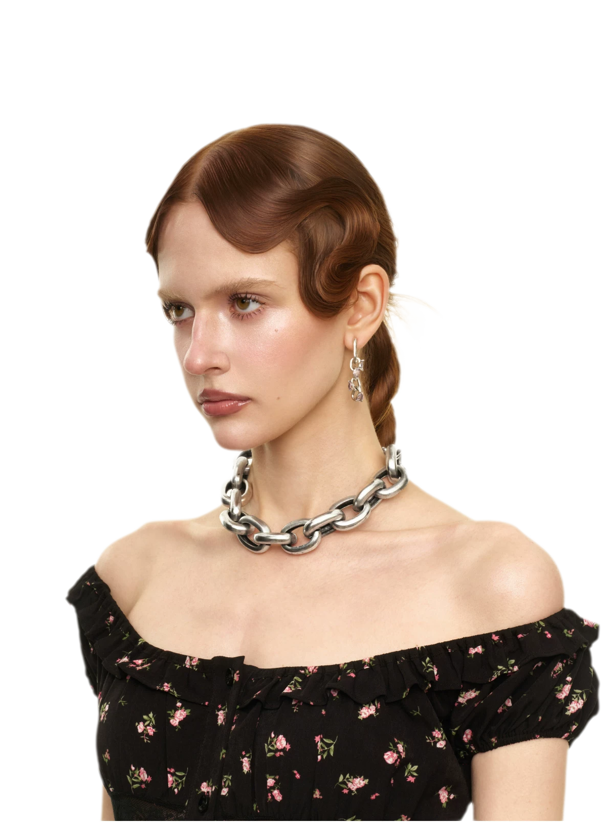Oval Link Choker Necklace