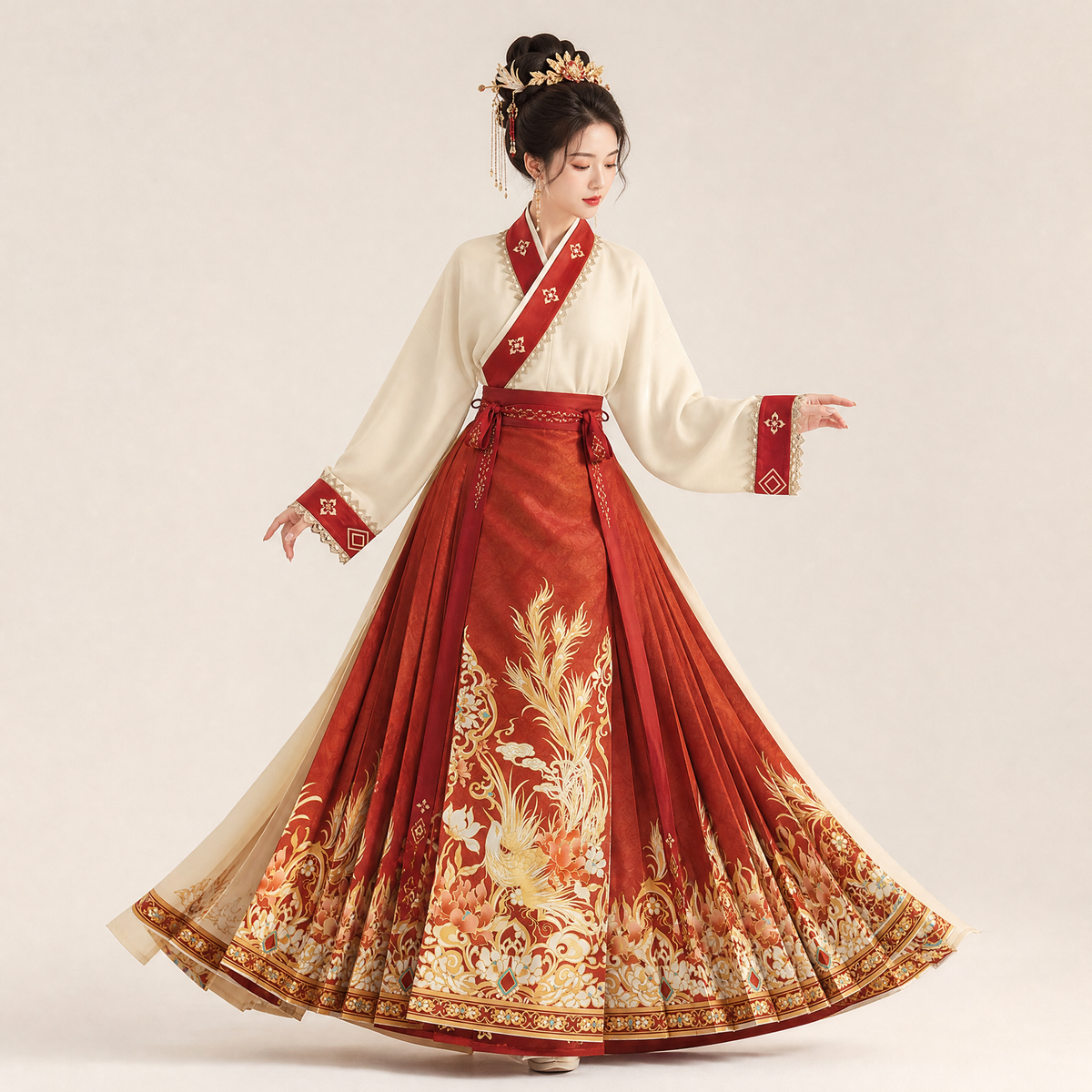 岁岁年年 Phoenix Brocade Mamian Set