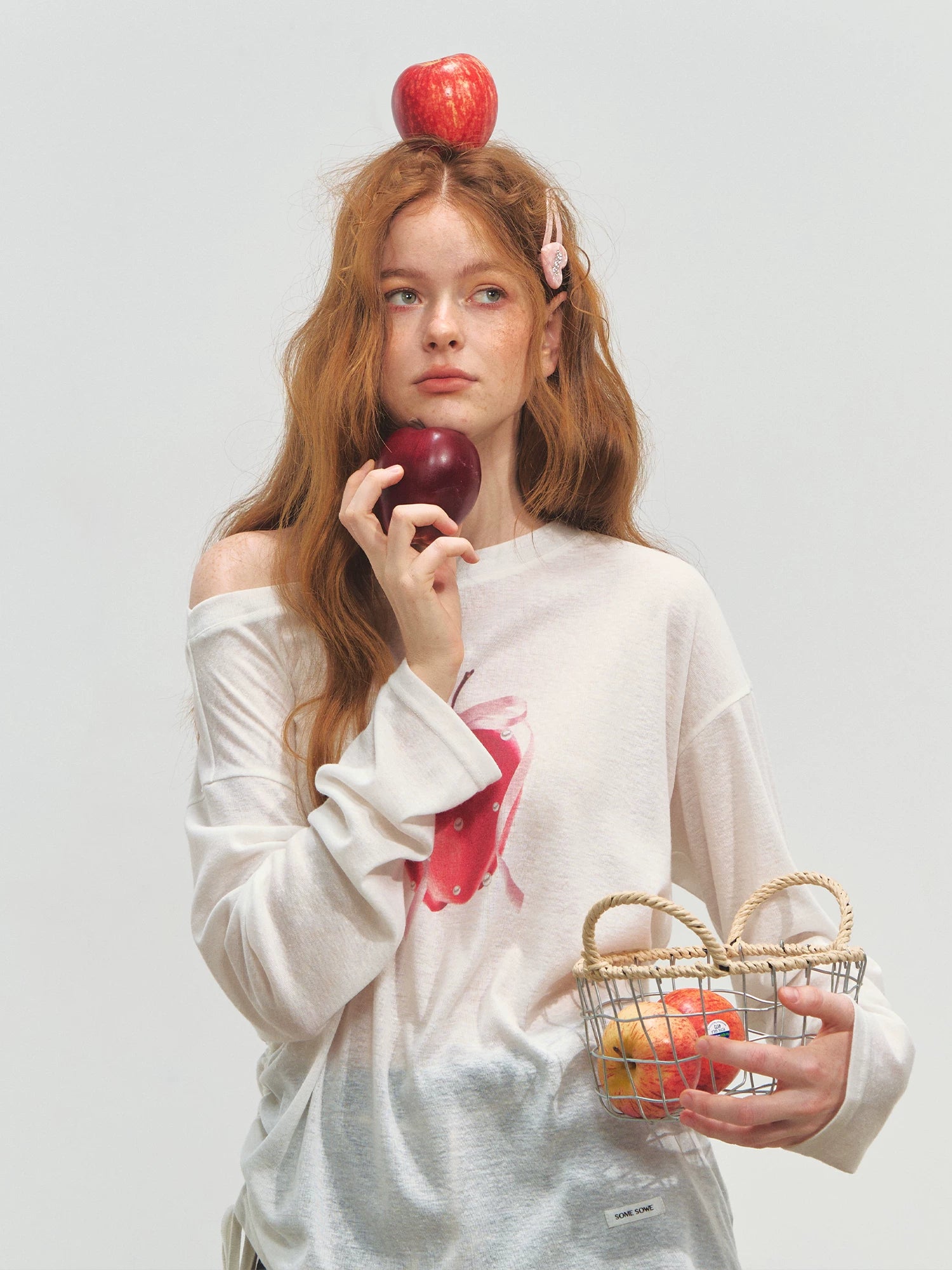 Relaxed Tie Sheer Mesh Long Sleeve T-Shirt