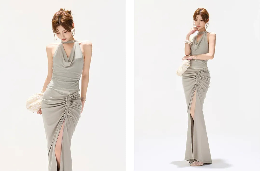Ruched Mermaid Skirt