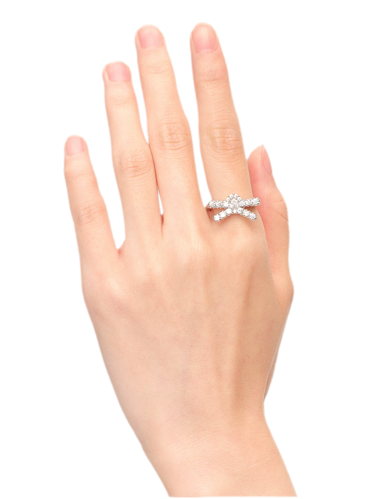 Gemstone Butterfly Knot Ring