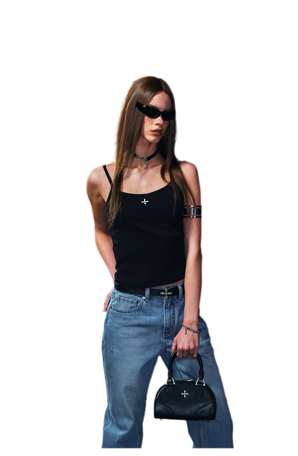 Vintage Style Adjustable Strap Top
