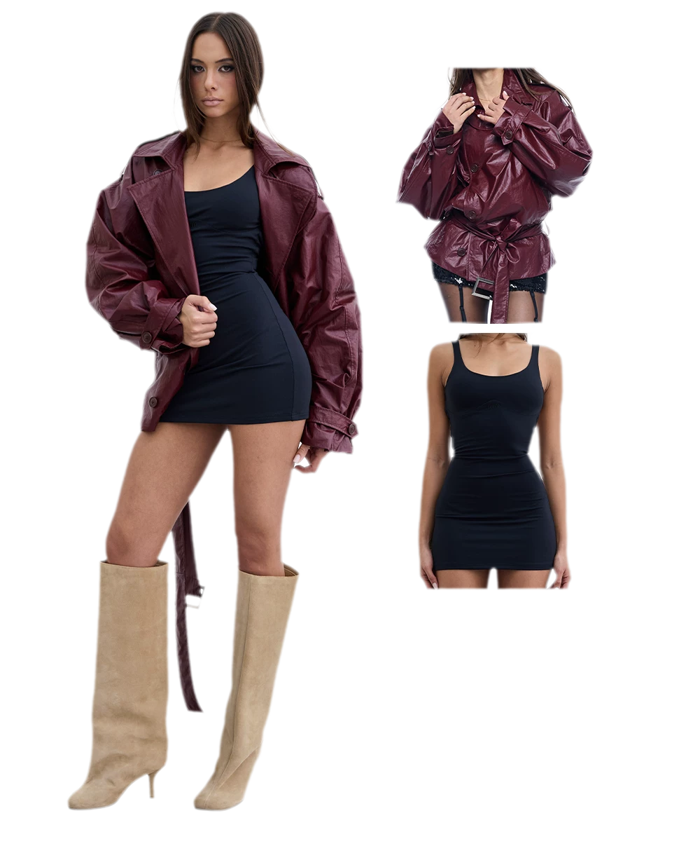 Backless Bodycon Dress Set