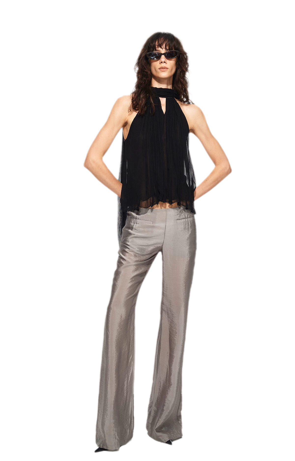 Silky Flared Lounge Pants