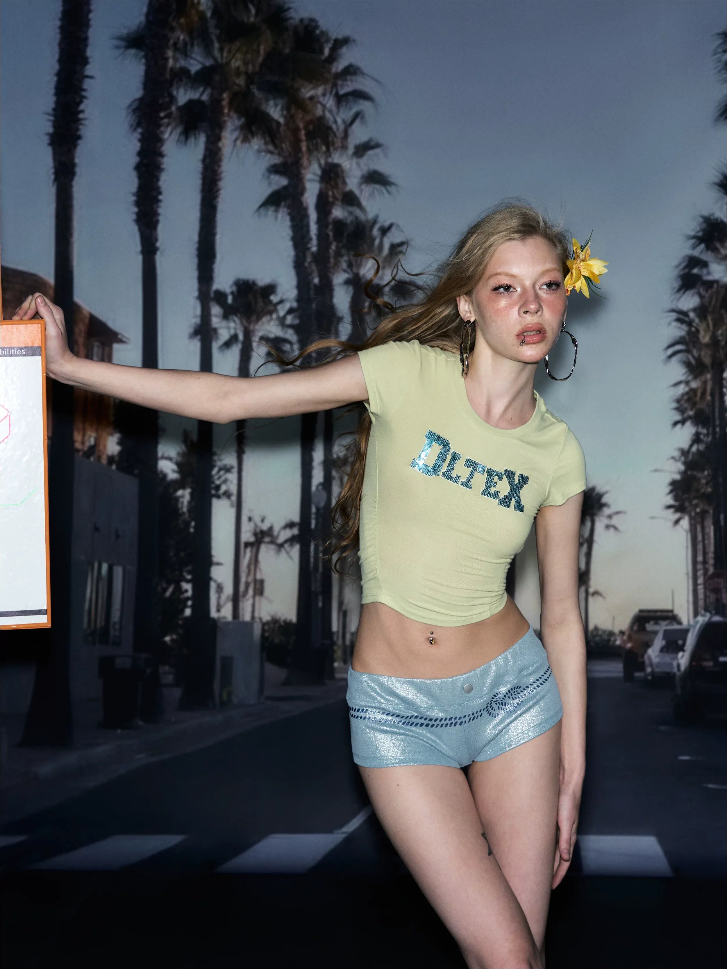 Sequin Slim Fit T-Shirt